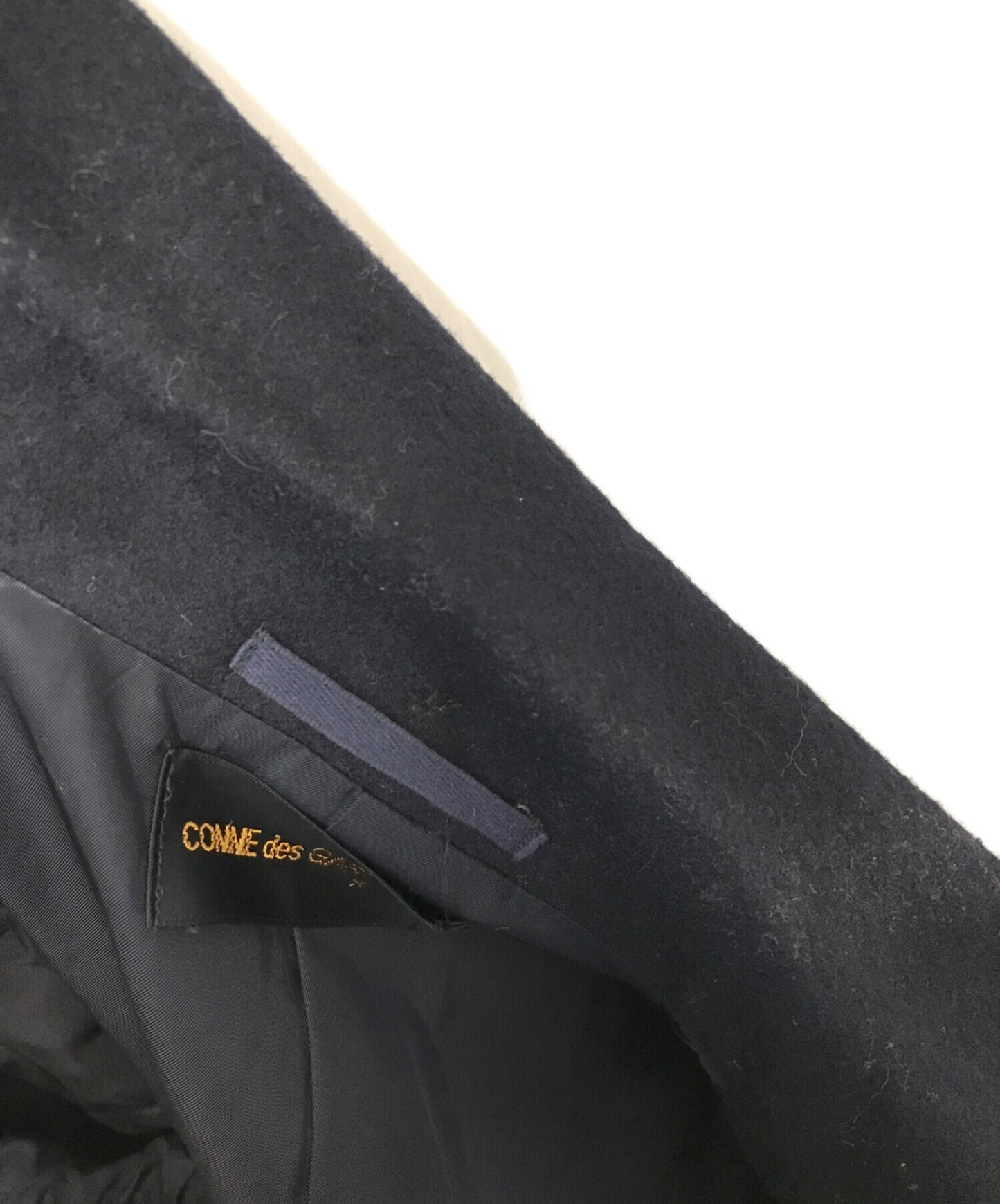 COMME DES GARCONS开放项圈塞设计羊毛外套GC-040140