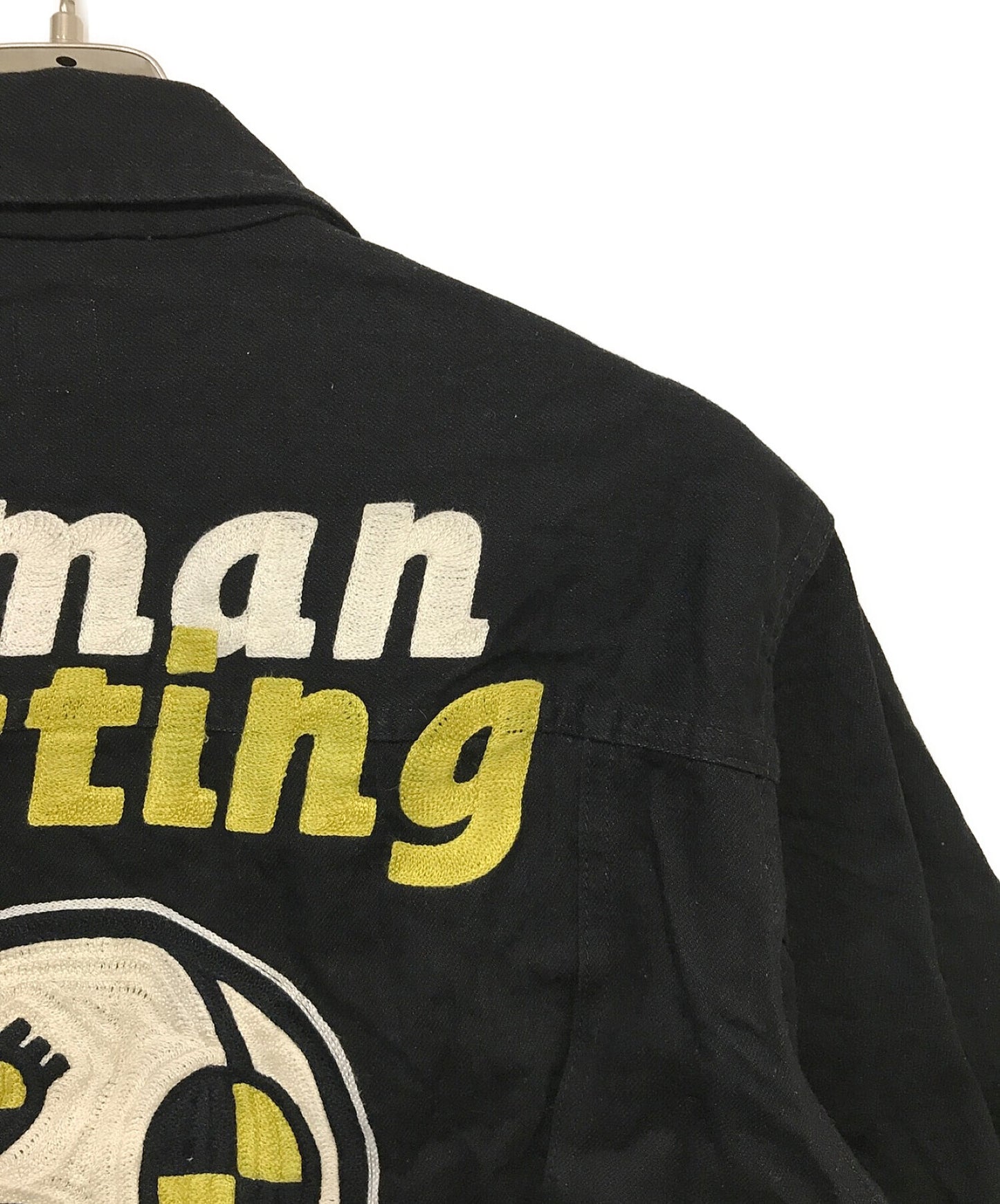 인간 만든 × A $ AP Rocky Human Testing Denim Jacket XX23JK008