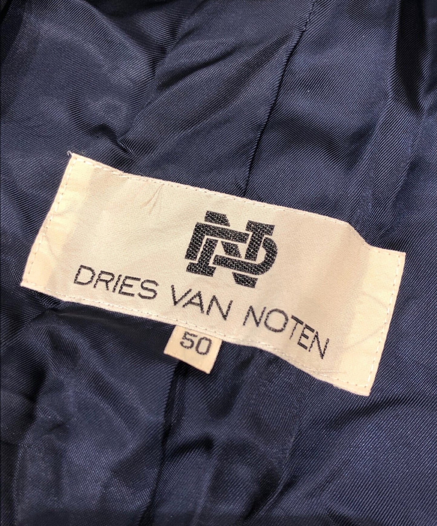 Dries Van Noten [Old] Nylon stencil Collar Coat C-TK1003