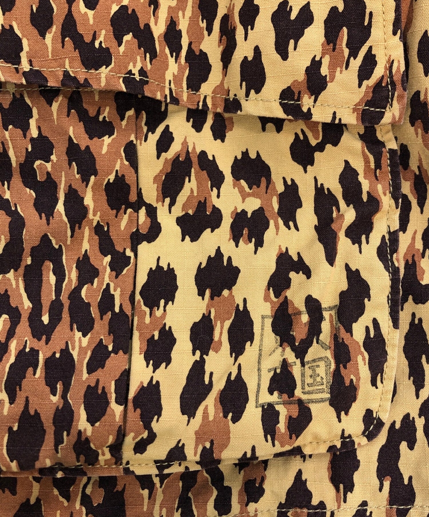 WACKO MARIA Leopard Jungle Fatigue Shirt