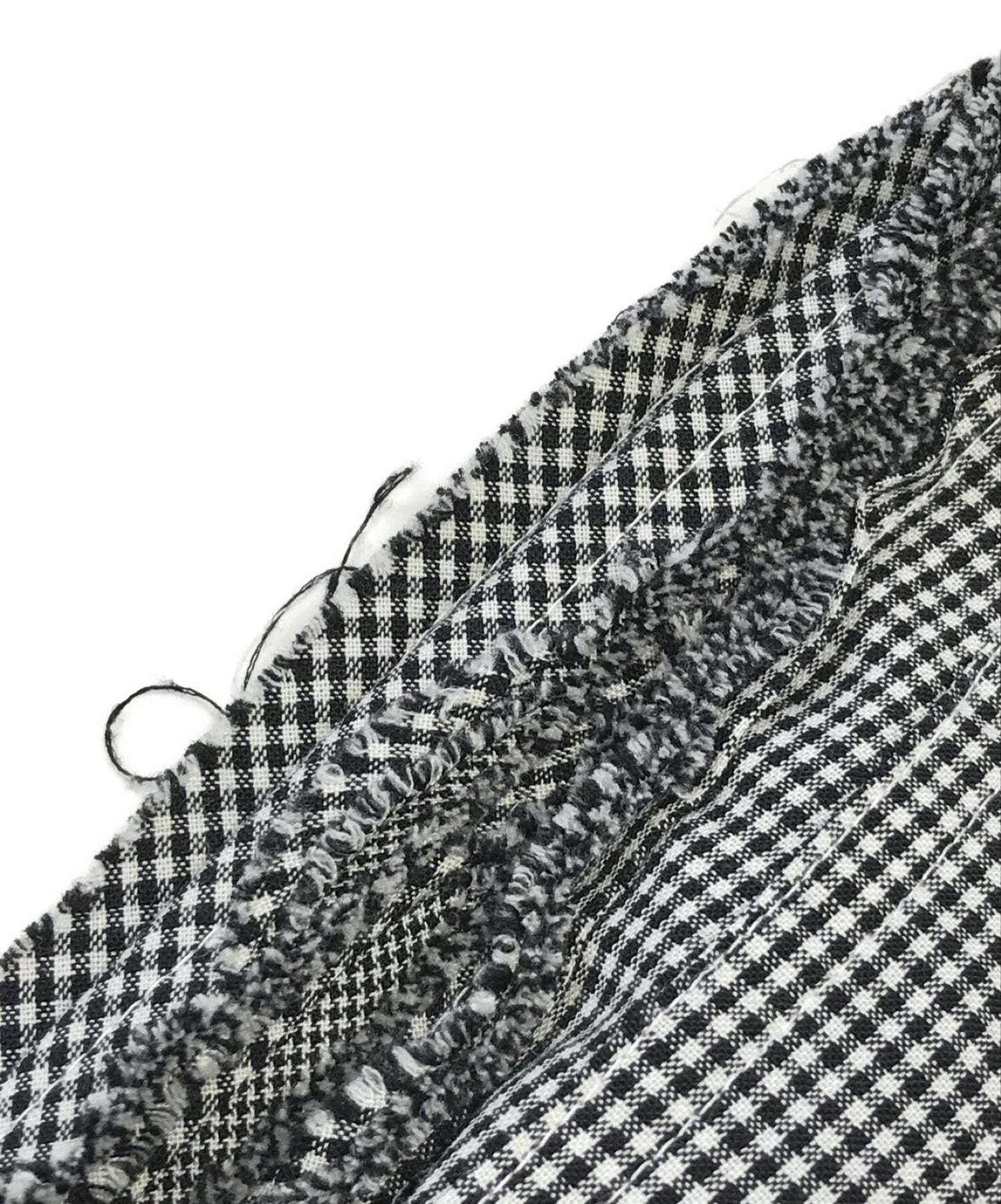 Tricot Comme Des Garcons Gingham 체크 측면 수집 바지 TP-0011S