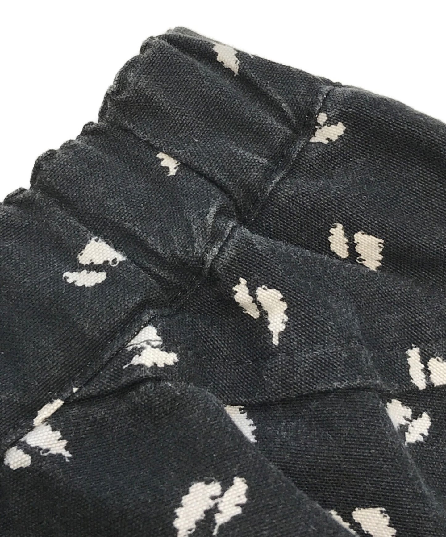 [Pre-owned] COMME des GARCONS COMME des GARCONS Leaf pattern drop crotch sarouel half pants RM-P009