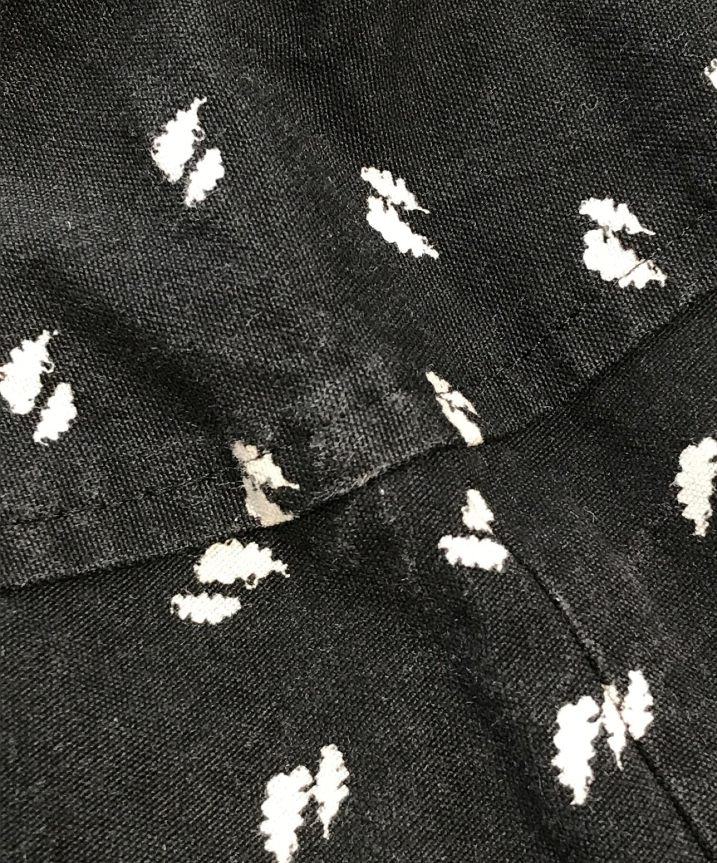[Pre-owned] COMME des GARCONS COMME des GARCONS Leaf pattern drop crotch sarouel half pants RM-P009