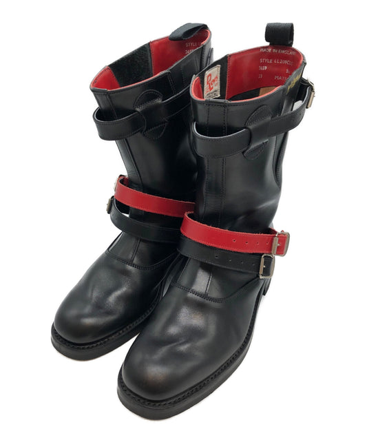 劉易斯皮革雙帶短靴PL-K103-001-1-1