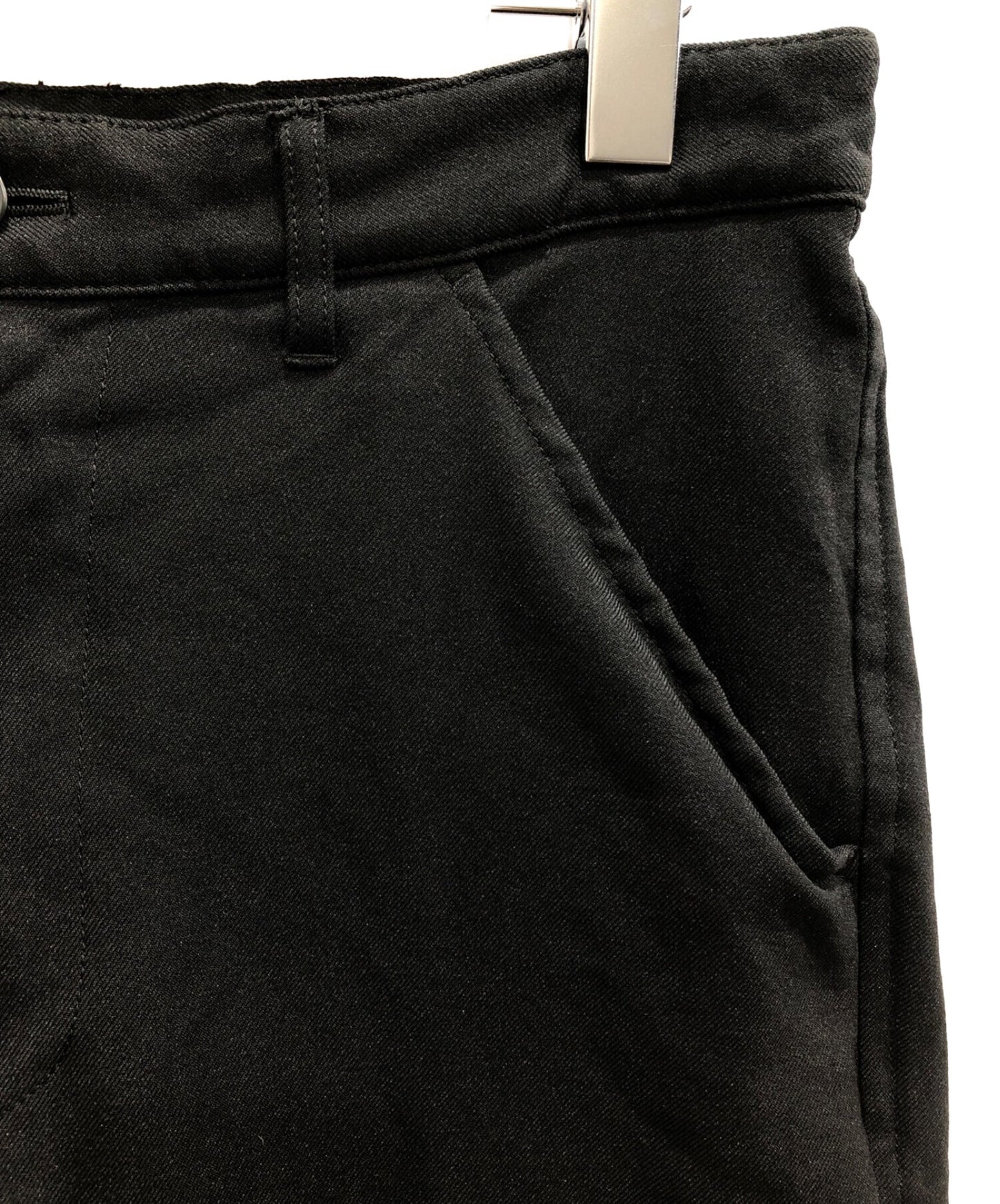 Black Comme des Garcons Polyester 바지 1B-P024