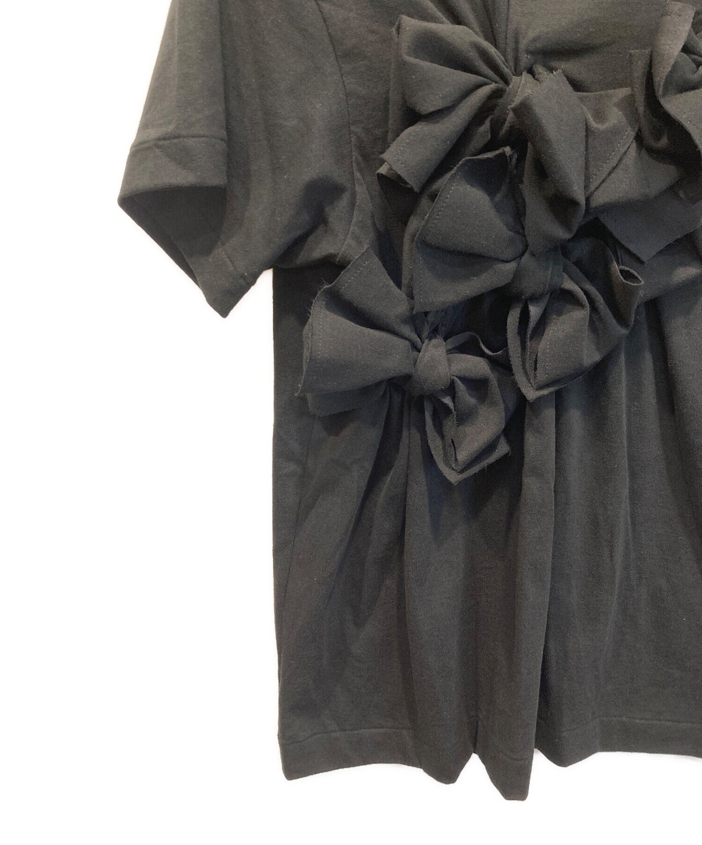 [Pre-owned] TAO COMME des GARCONS Ribbon detail T-shirt, short sleeves, short sleeves, crew neck, cotton TK-T020