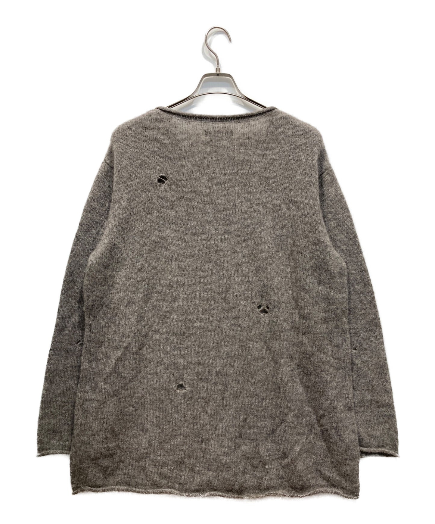 [Pre-owned] UNDERCOVER Boro Loose Knit / Damaged / Crew Neck / Long Sleeve / Long Sleeve UC2B4906