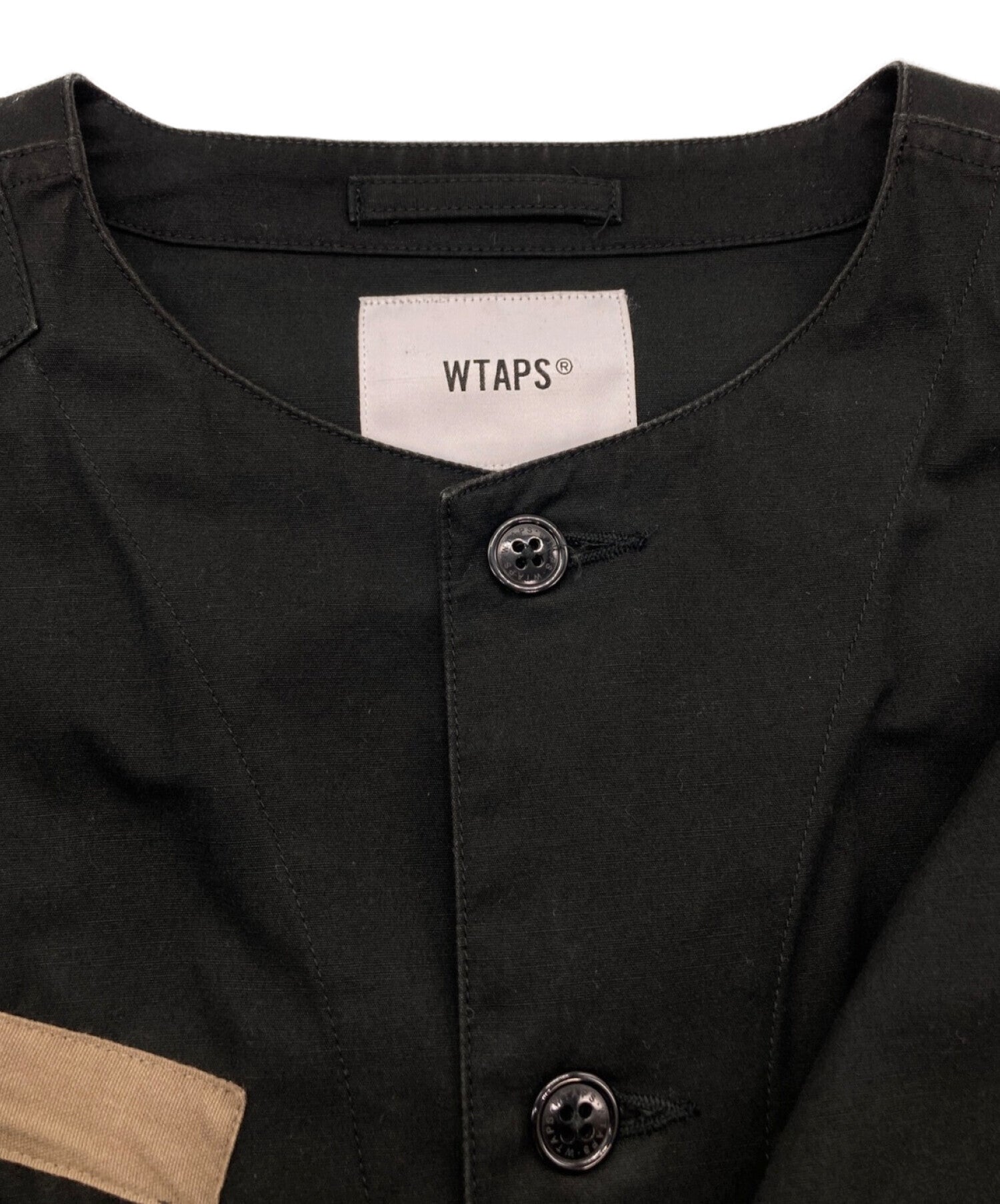 WTAPS SCOUT / LS / COTTON. WEATHER BLACK-