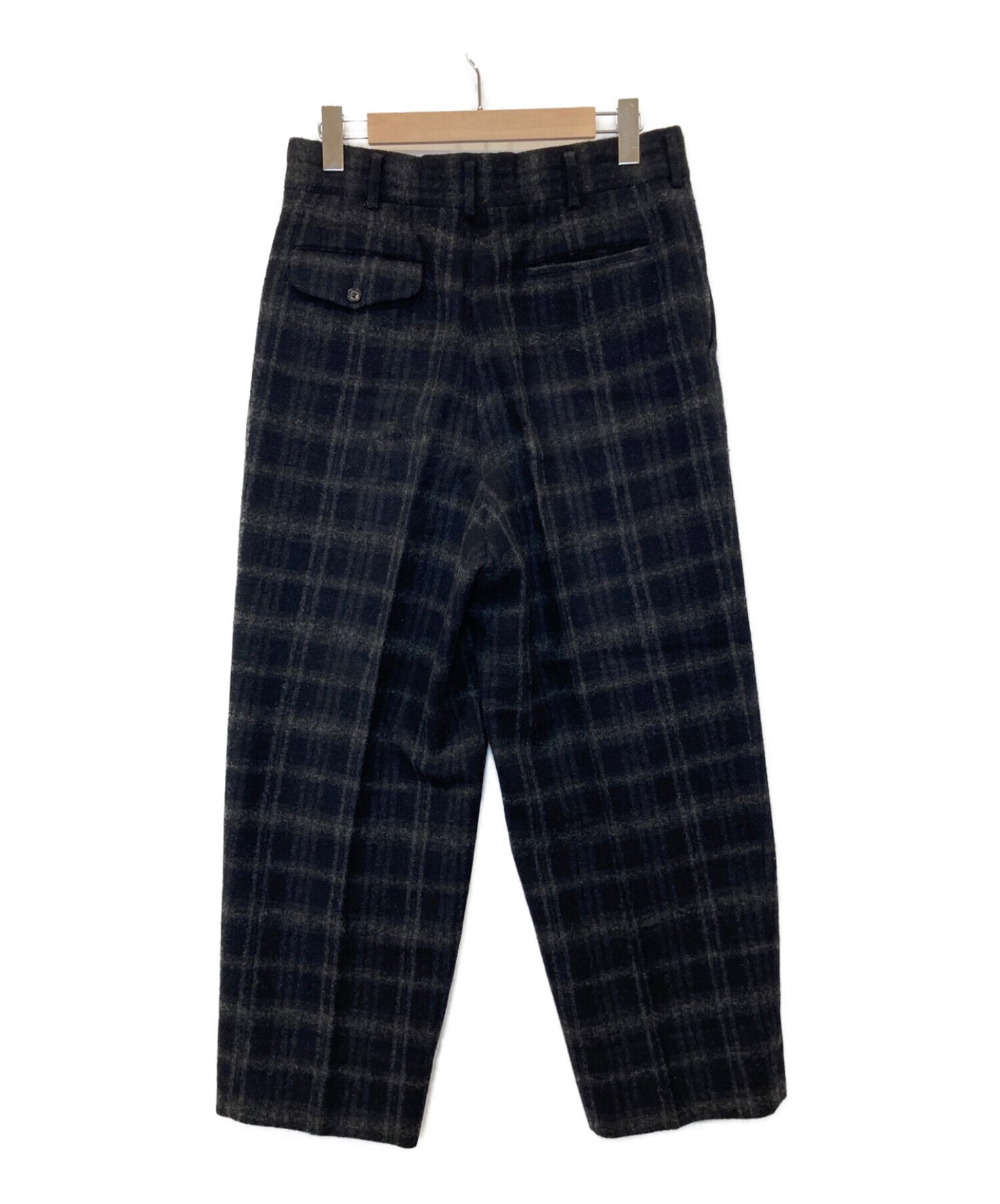 [Pre-owned] COMME des GARCONS HOMME OLD] Checked Wool Two-tuck Pants HP-07015M