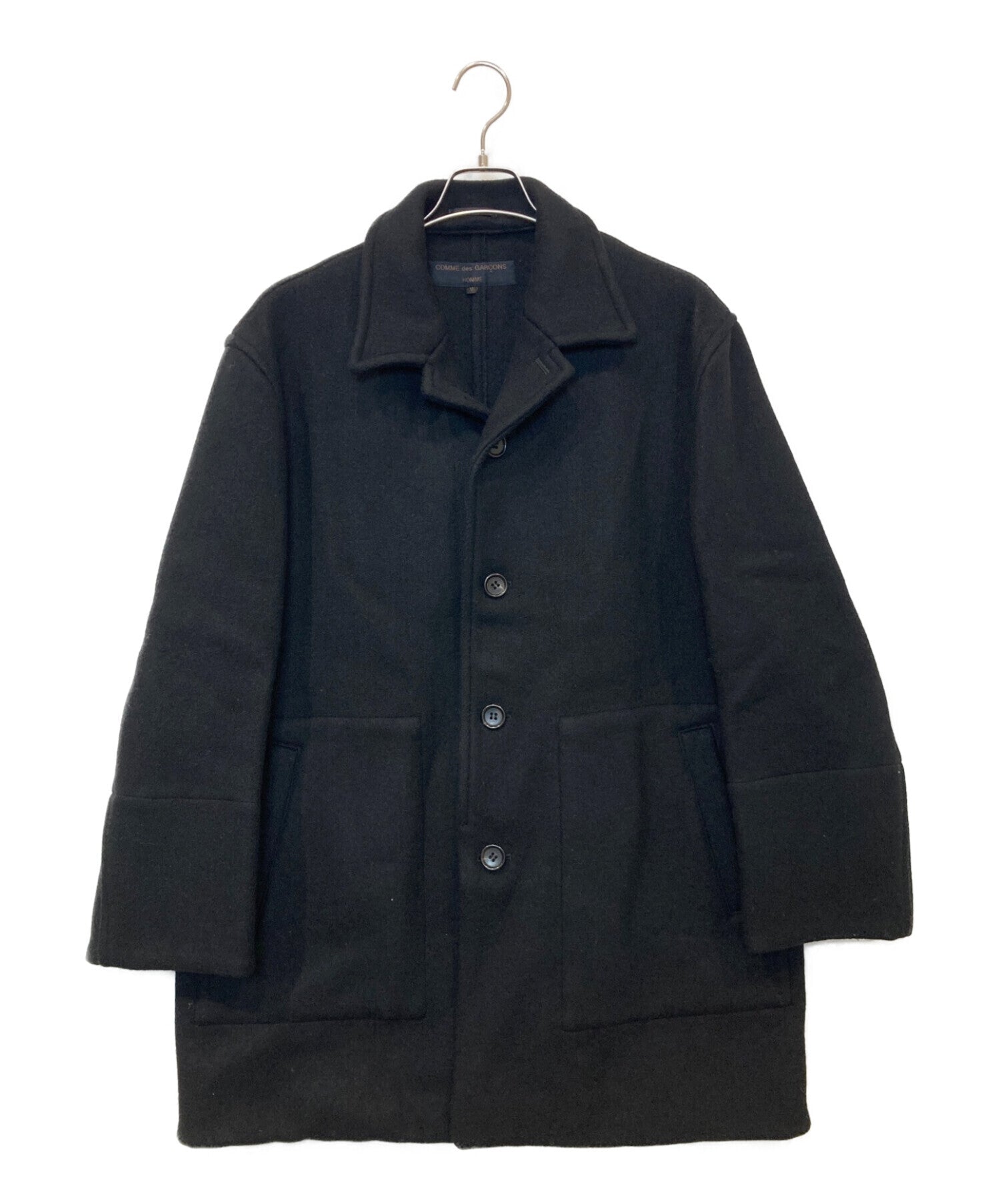 Pre-owned] COMME des GARCONS HOMME OLD] Wool Melton Single P Coat