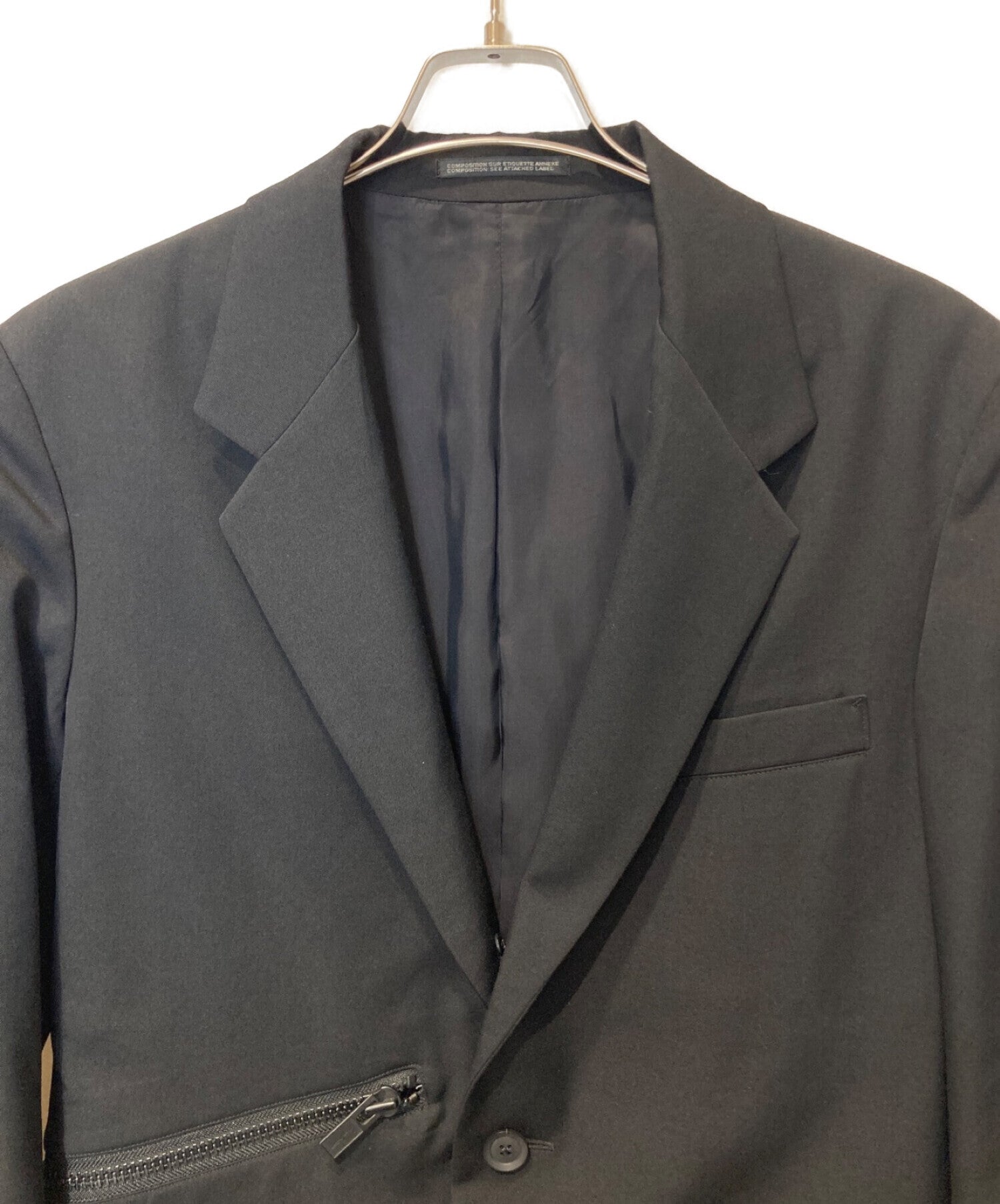 Yohji Yamamoto pour homme Jacket with right side zipper HX-J13-100