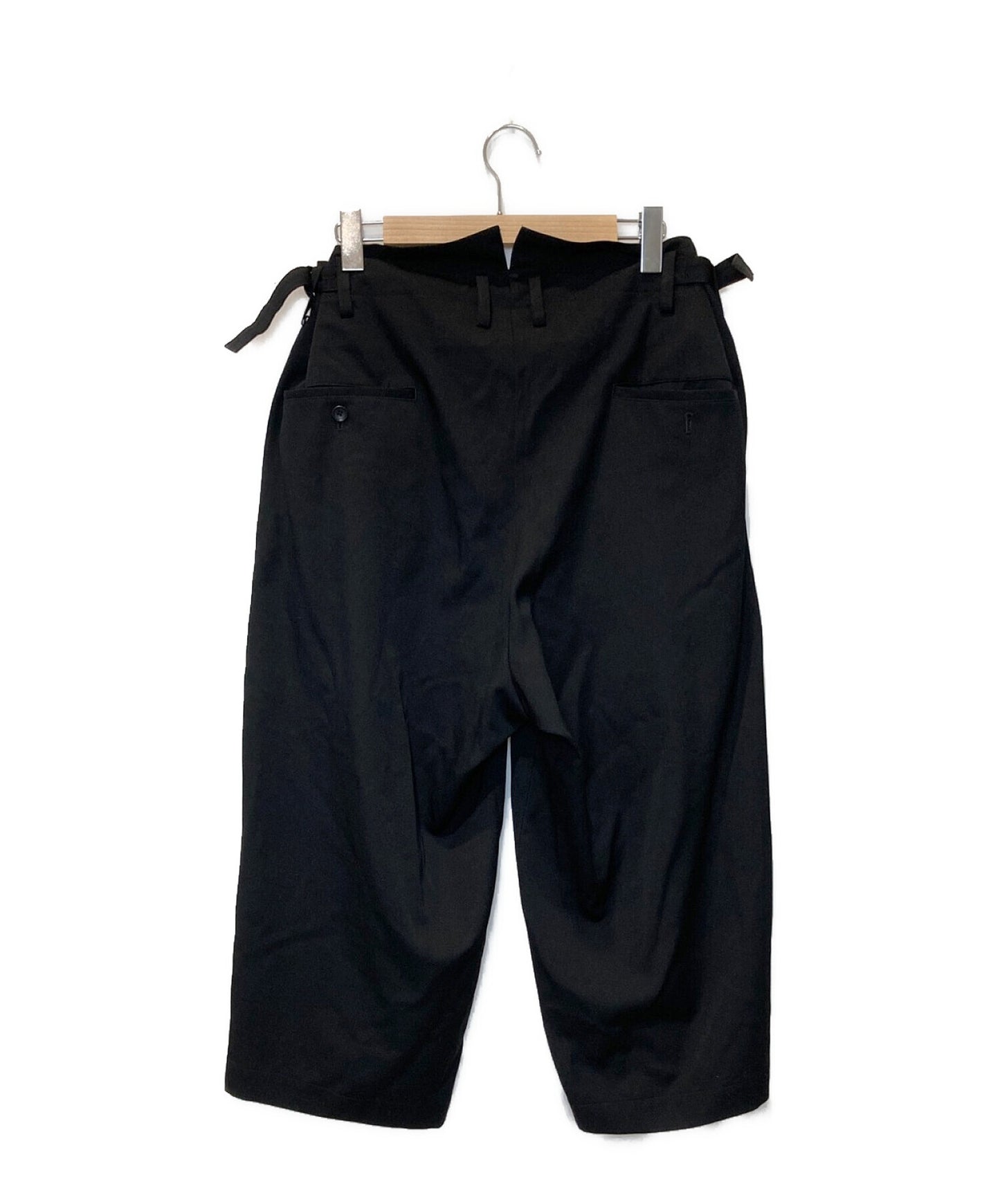 Yohji Yamamoto pour homme Wrinkle Gabba O-8th length Gabba S pants HE-P28-100