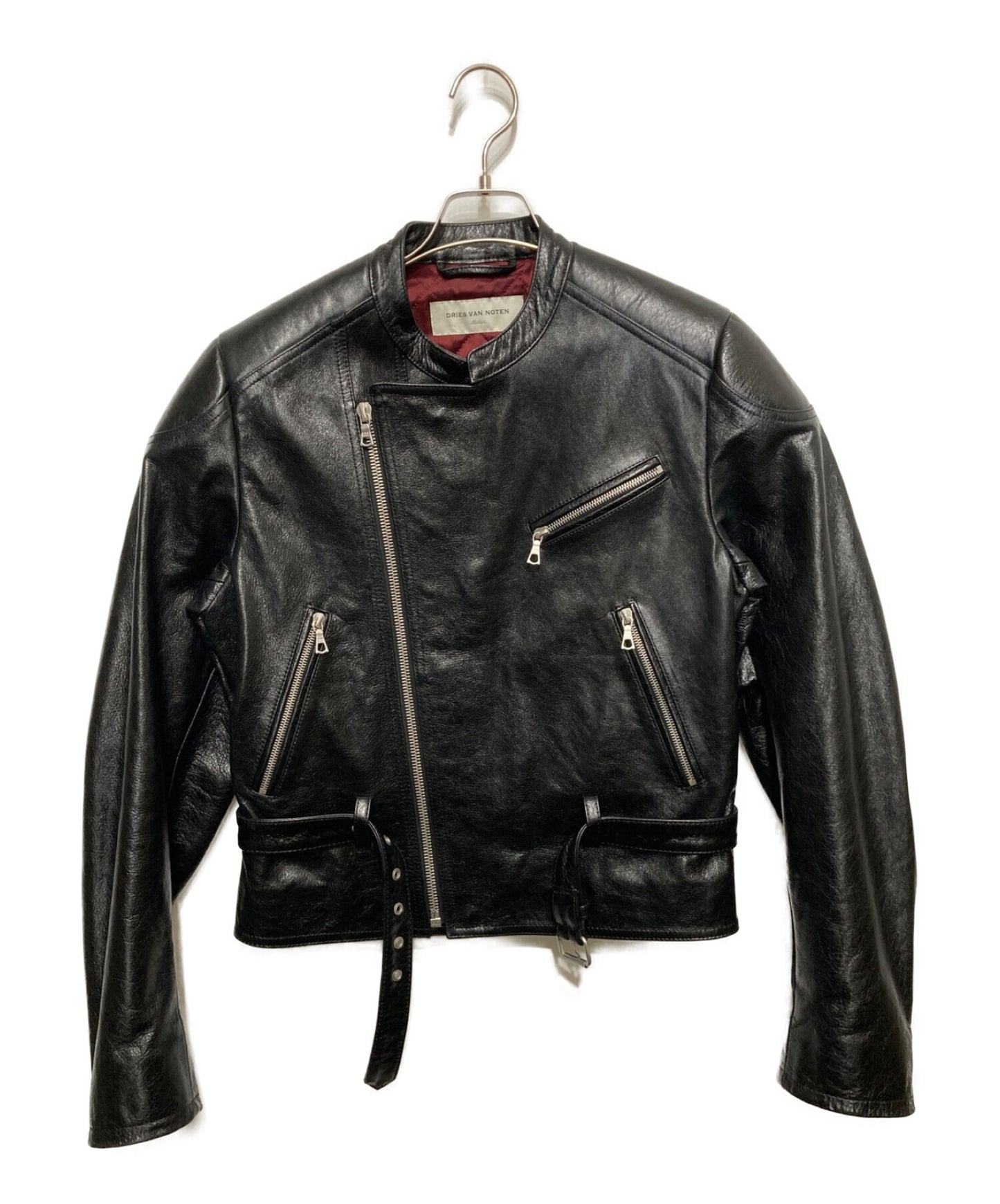 DRIES VAN NOTEN Leather Riders Jacket | Archive Factory