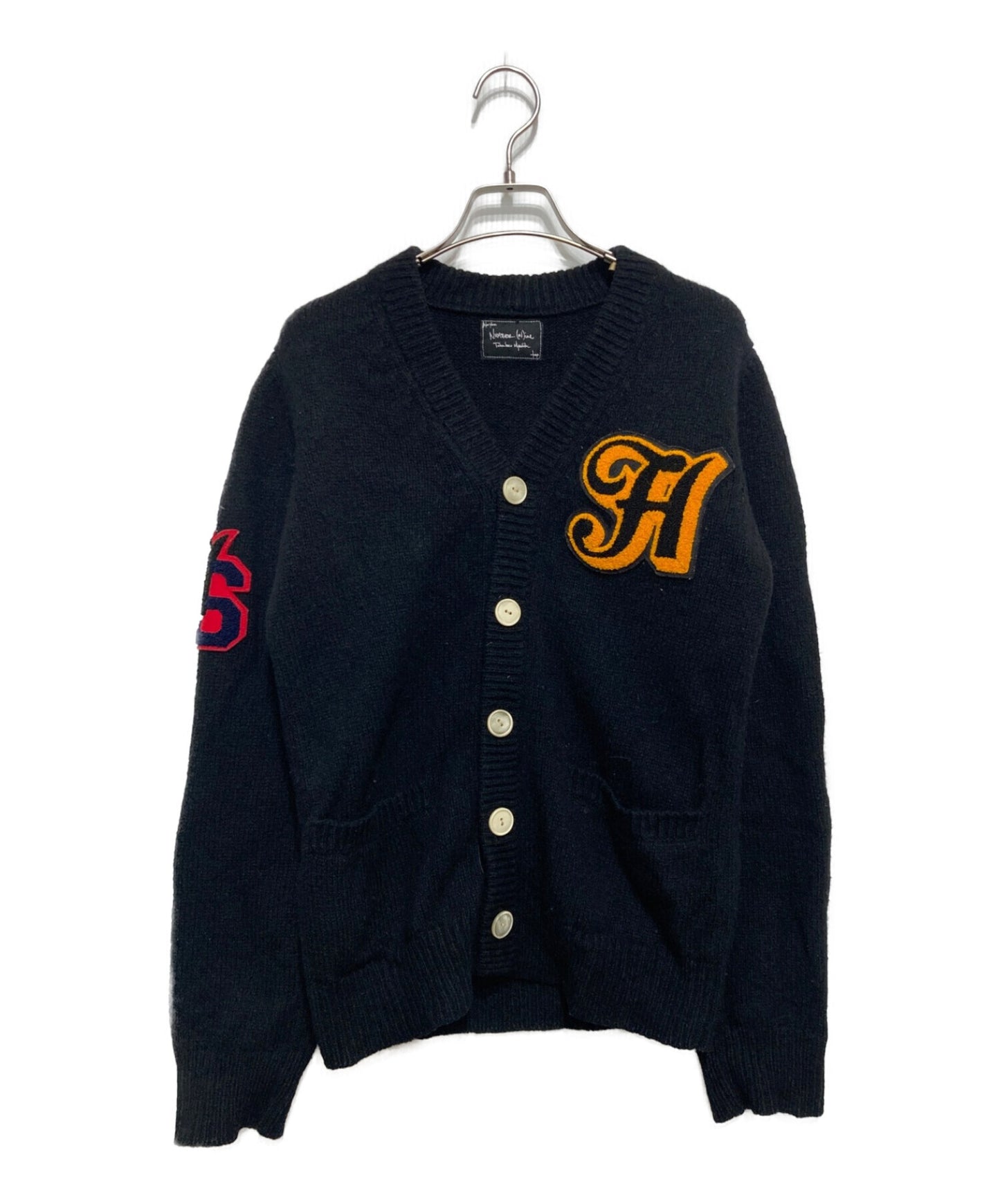 NUMBER (N)INE Cardigan with embroidered badge | Archive Factory