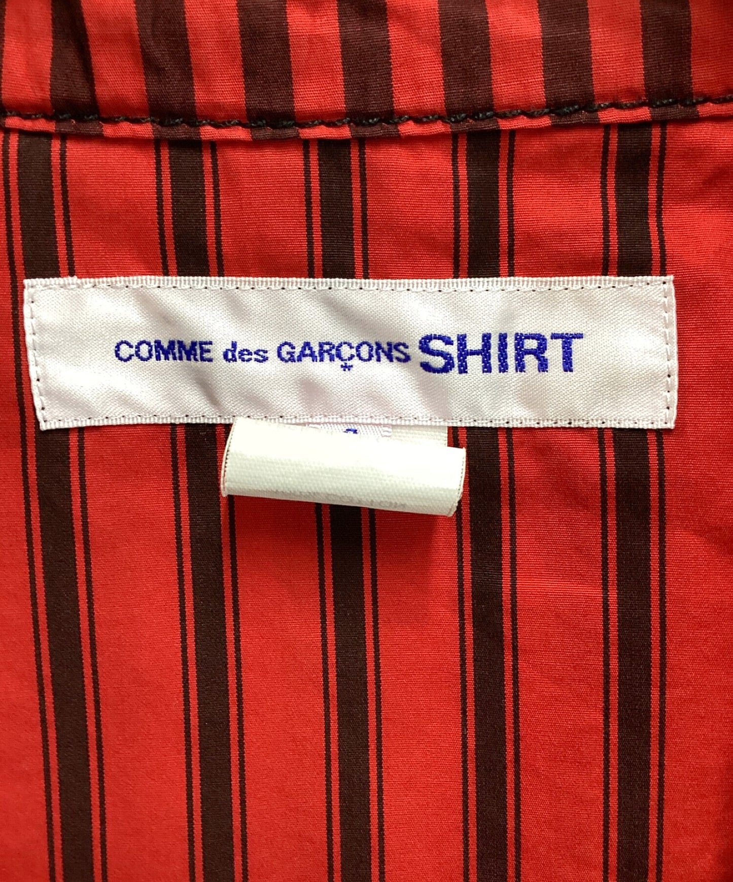 Comme des Garcons襯衫條紋夾克FI-J003