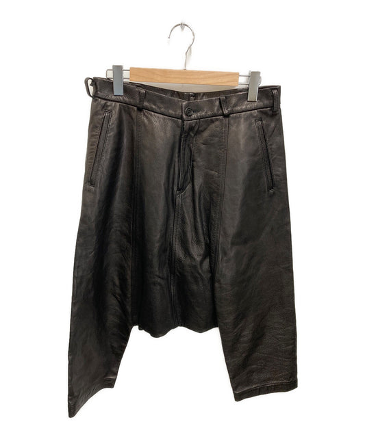 黑市Comme des Garcons Cowhide Leather Sarouel Pants OS-P001