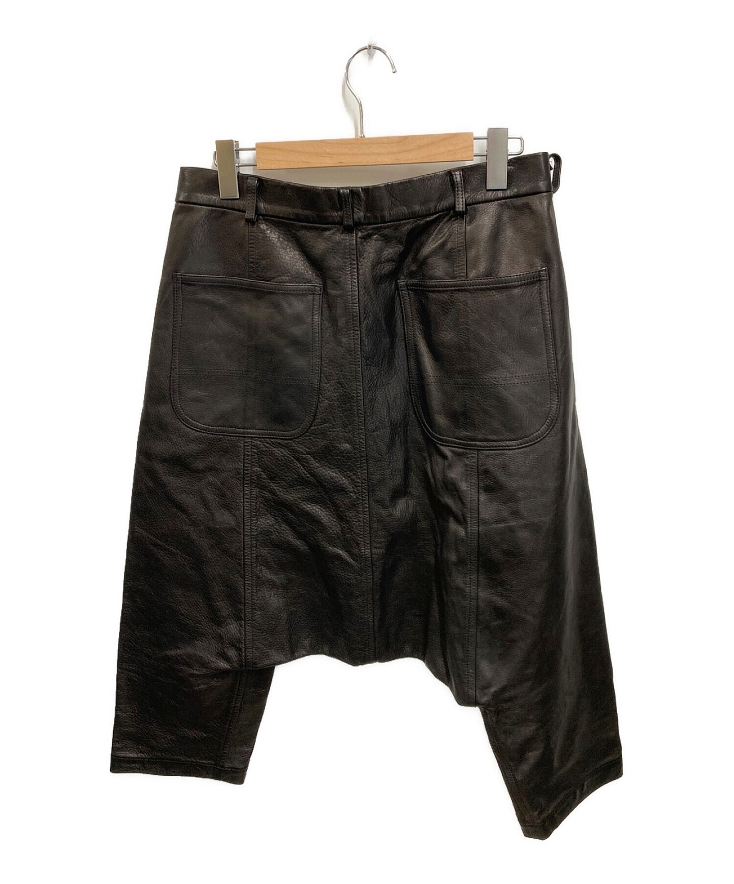 黑市Comme des Garcons Cowhide Leather Sarouel Pants OS-P001