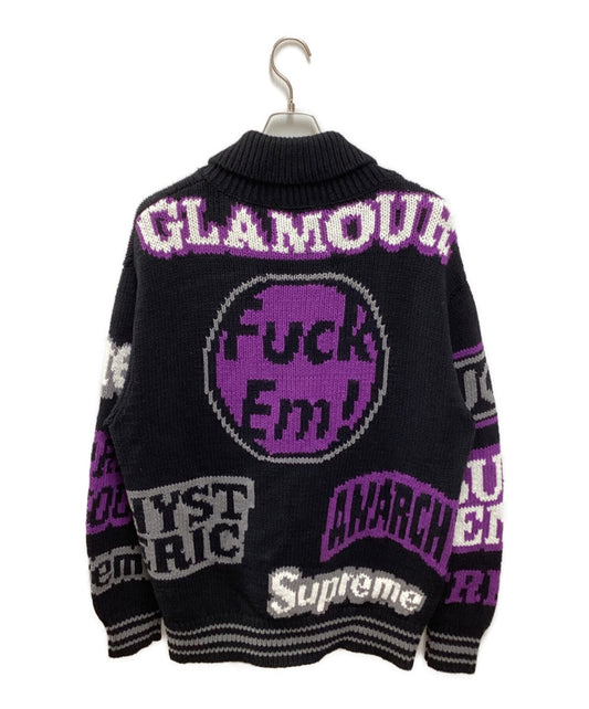 Supreme×HYSTERIC GLAMOUR Logos Zip Up Sweater