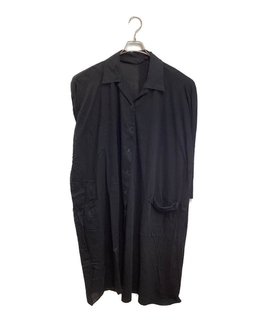 Yohji Yamamoto Black Scandal Long Shirt NH-B20-824