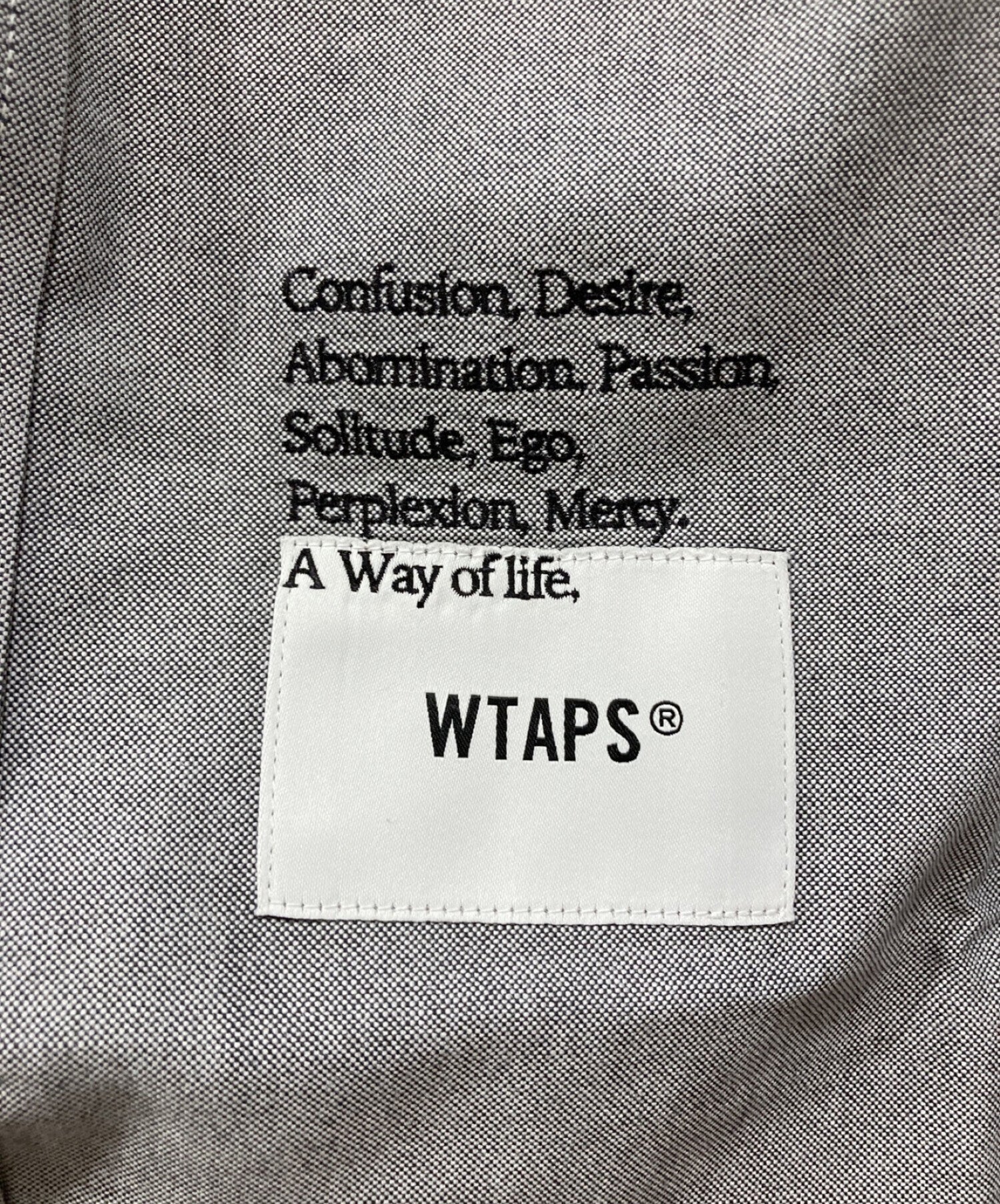 Pre-owned] WTAPS CTPL.OXFORD.COOLMAX 231GWDT-SHM01 – Archive