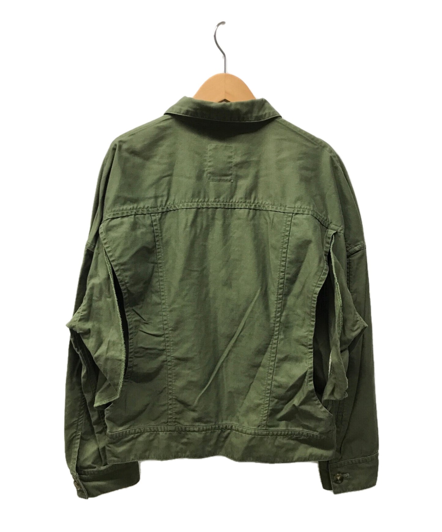 Limi Feu 슬릿 포켓 군사 재킷 Lo-J09-010