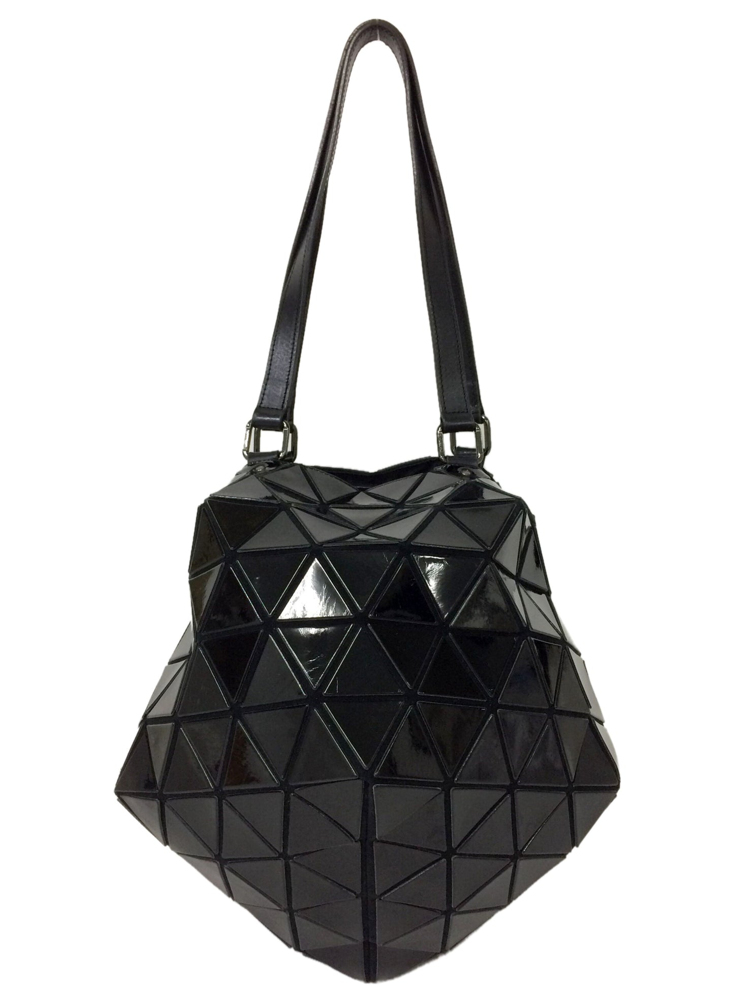 [Pre-owned] BAO BAO ISSEY MIYAKE Handbag Black BB23-AG661