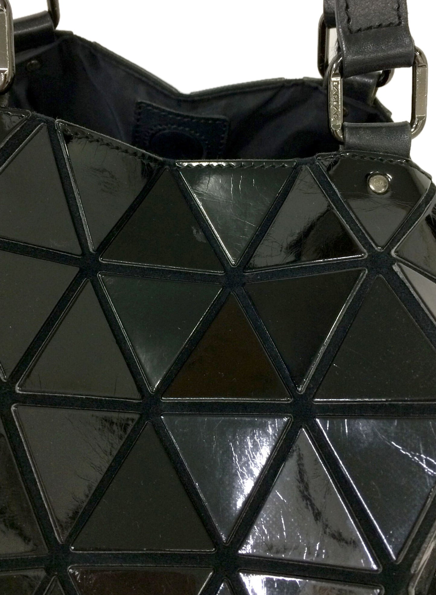 [Pre-owned] BAO BAO ISSEY MIYAKE Handbag Black BB23-AG661