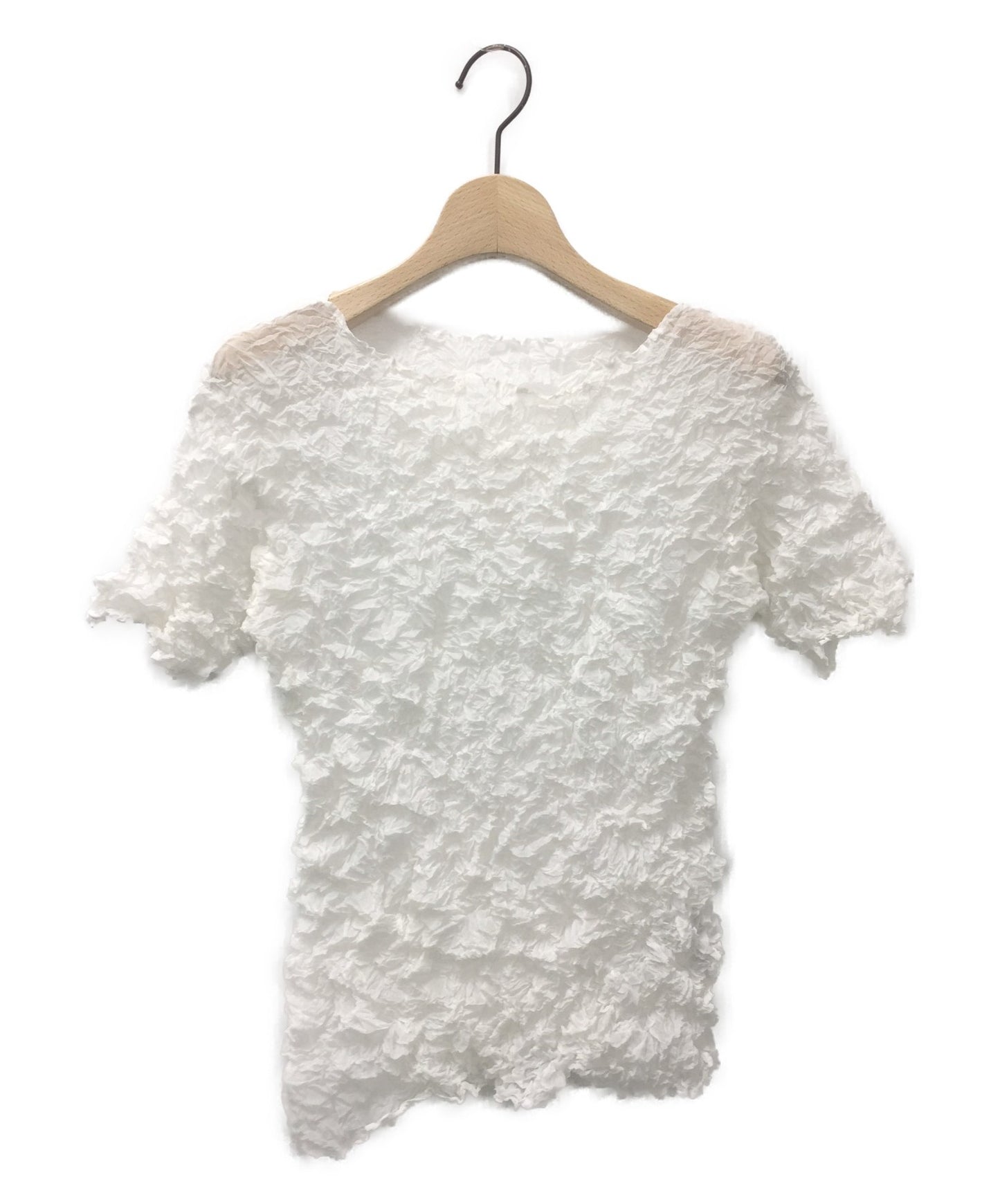 [Pre-owned] ISSEY MIYAKE Wrinkles processing blouse / short sleeve blouse IM13FJ756