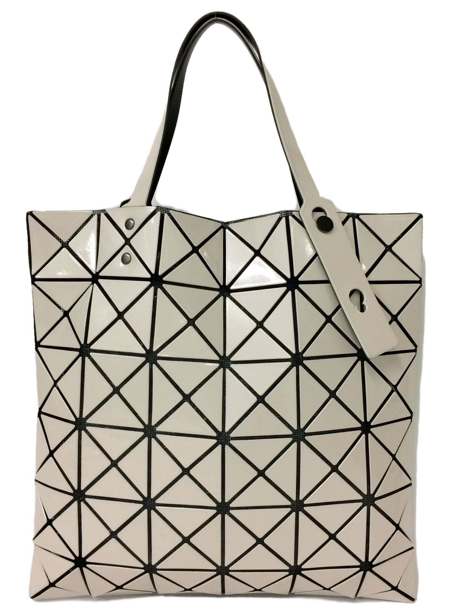 Bao Bao Issey Miyake กระเป๋าหิ้วสีเบจ BB53-AG053