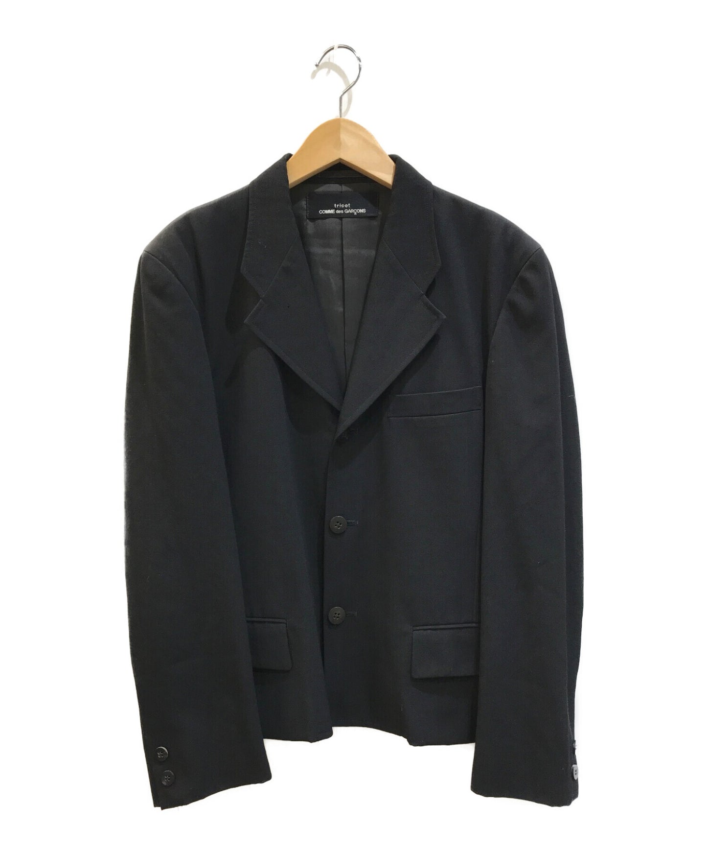 tricot COMME des GARCONS [OLD] Box Silhouette Gabba Wool Tailored Jacket TJ-05001