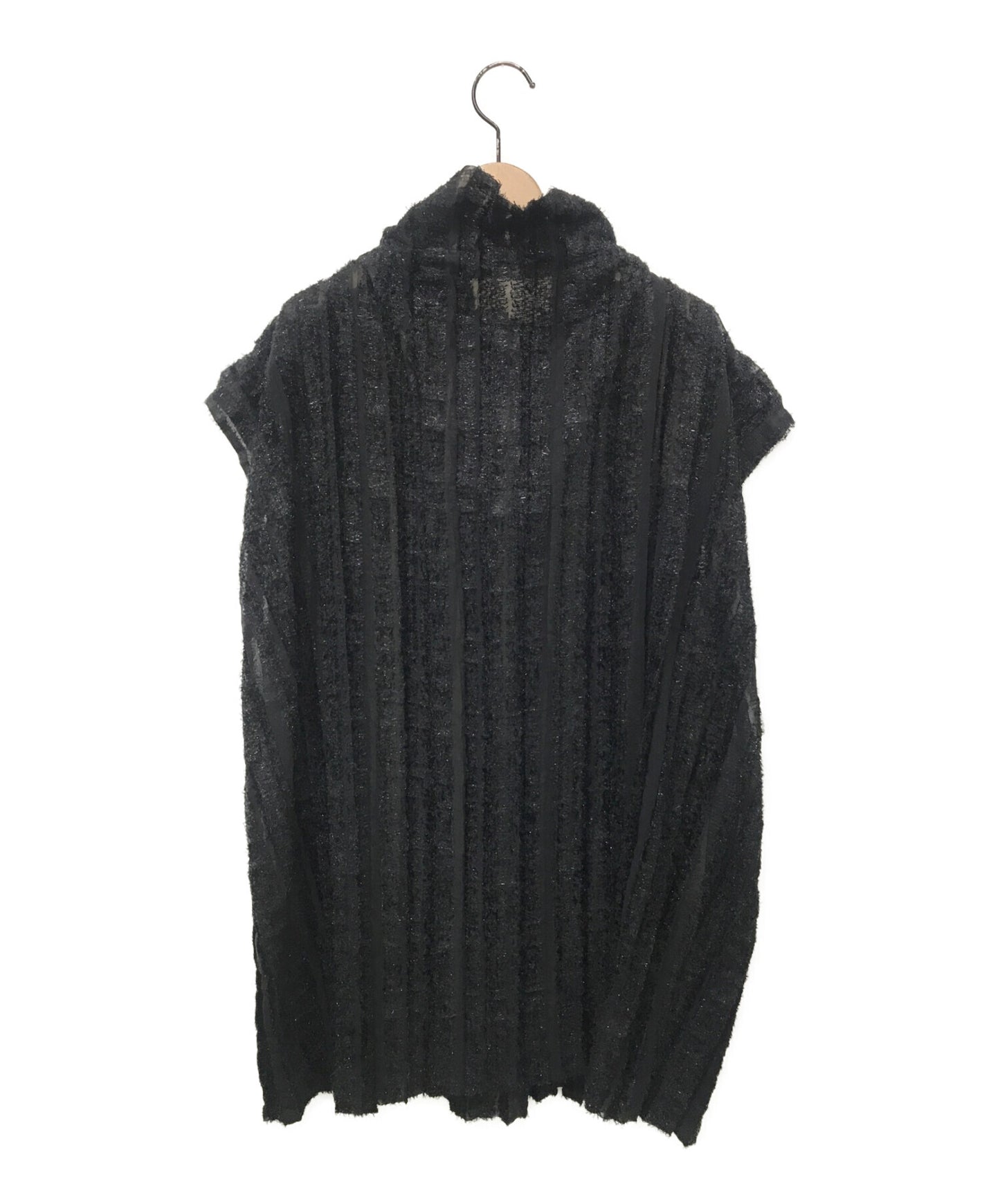 Me Issey Miyake Shaggy Striped High Neck Sear One Piece Mi33fr561