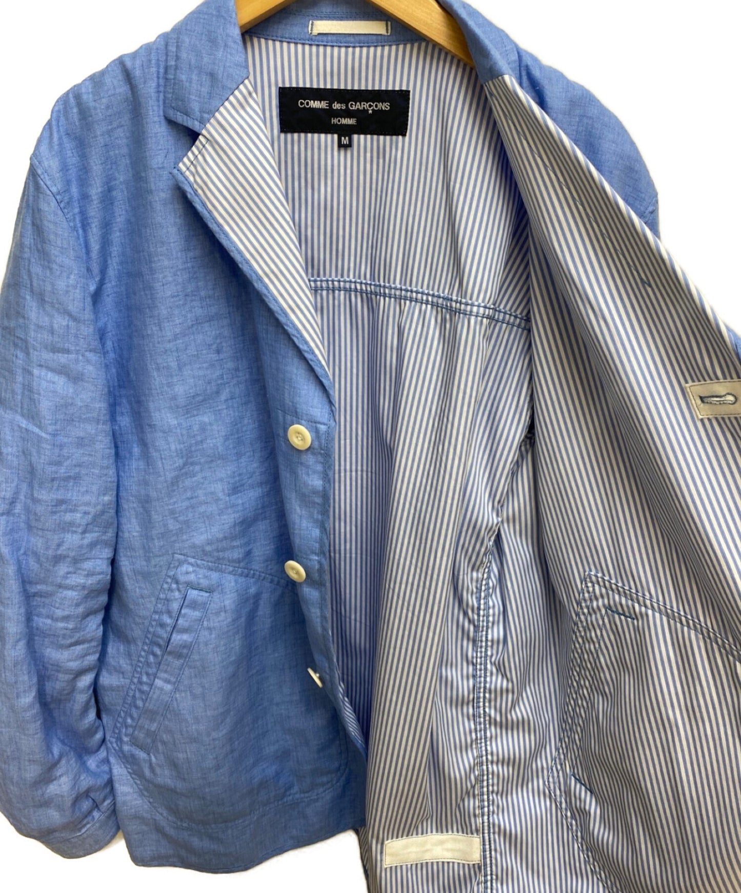 [Pre-owned] COMME des GARCONS HOMME Linen Packing Coverall Jacket HG-J027