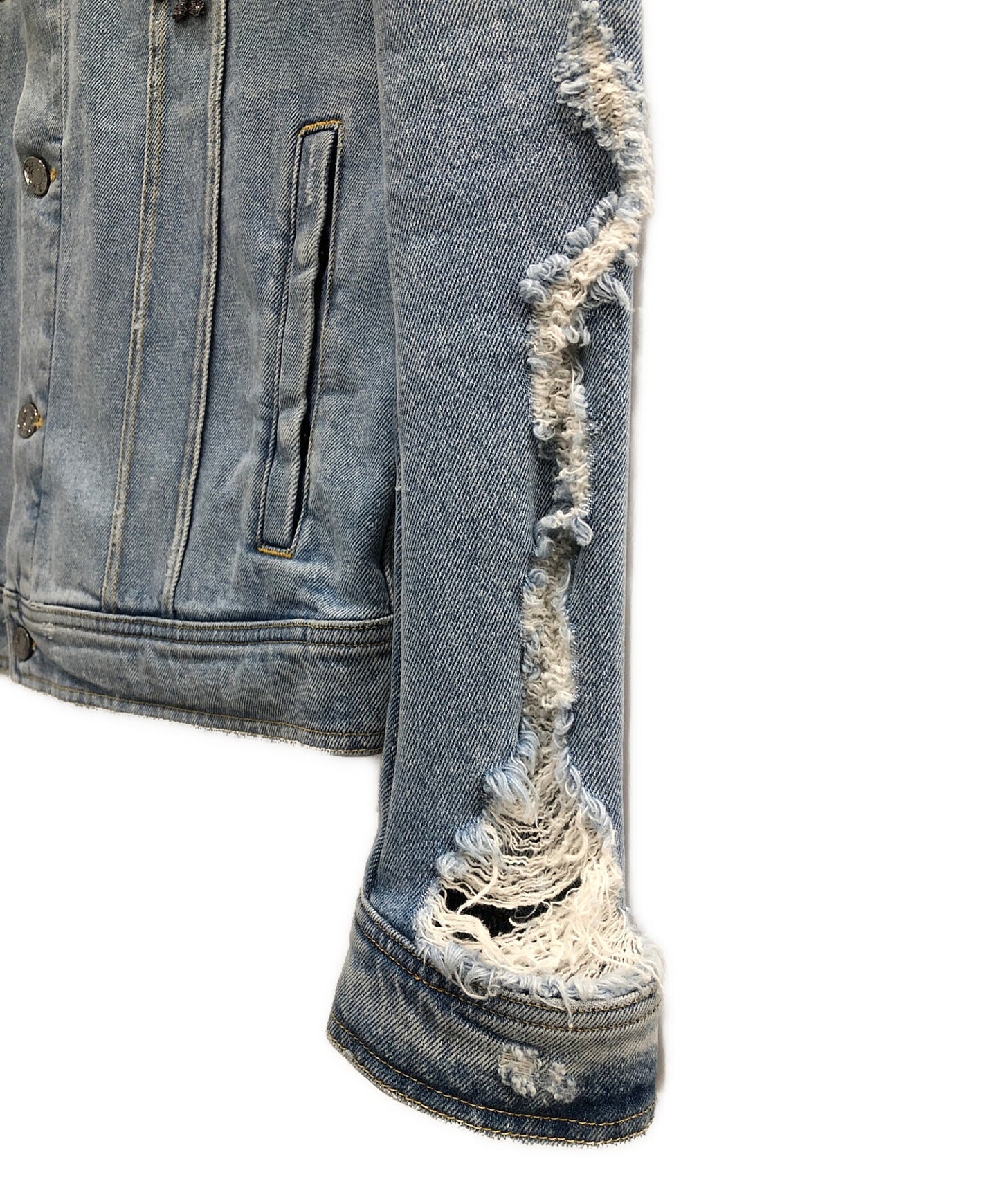 Dolce＆Gabbana損壞的牛仔夾克G9JC2Z
