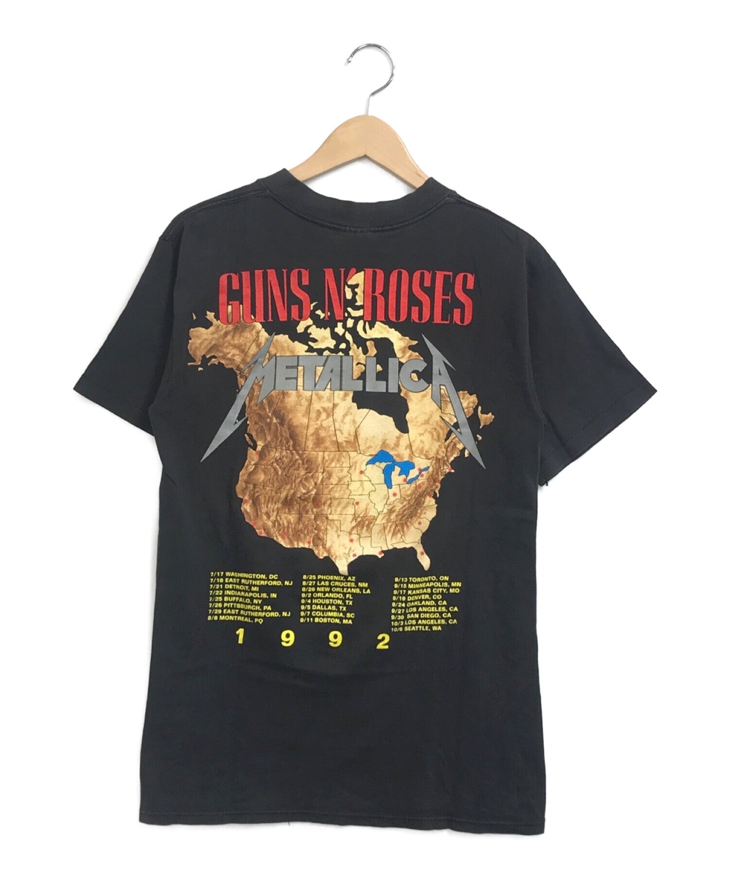 [Pre-owned] METALLICA x Guns N' Roses Band T-shirt 92's Tour