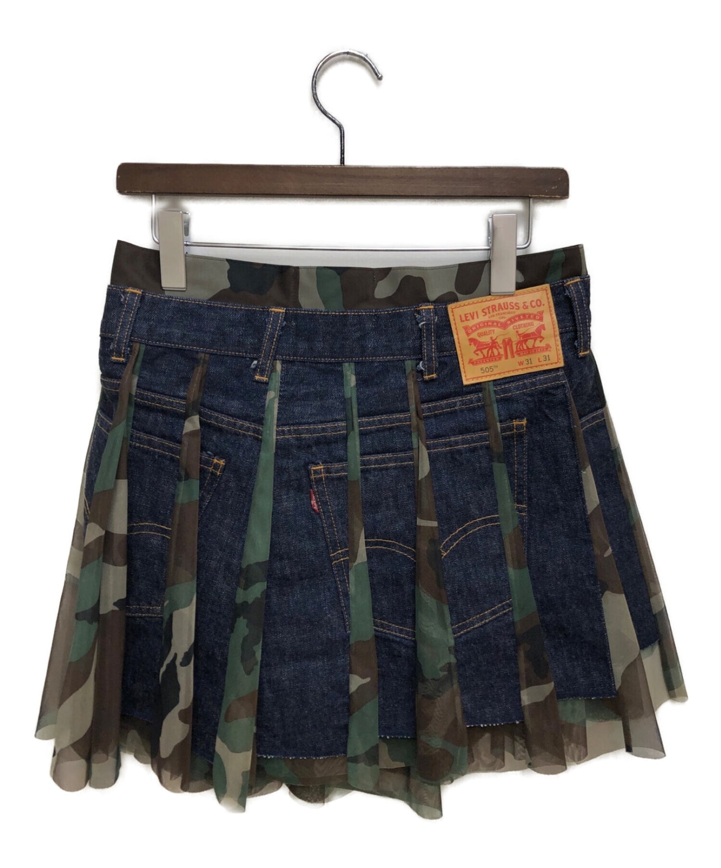 [Pre-owned] JUNYA WATANABE COMME des GARCONS ×LEVI'S Mixed Panel Mini Skirt AD2021