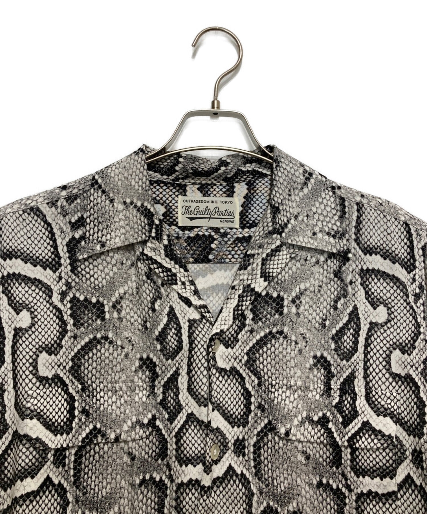 [Pre-owned] WACKO MARIA PYTHON OPEN COLLAR SHIRT