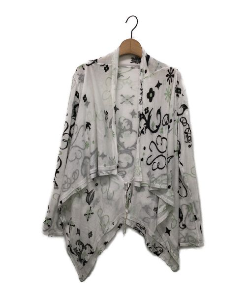 Haat Heart / Issey Miyake Embroidery Cardigan / Asymmetry Cardigan HA71JJ148