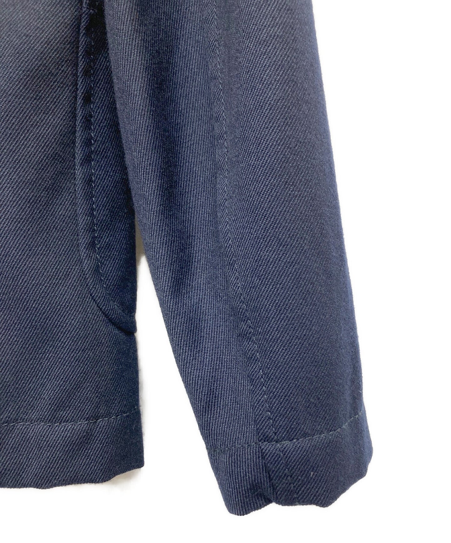 COMME DES GARCONS 셔츠 제품 세척 리브 베드 울 재킷 W25166