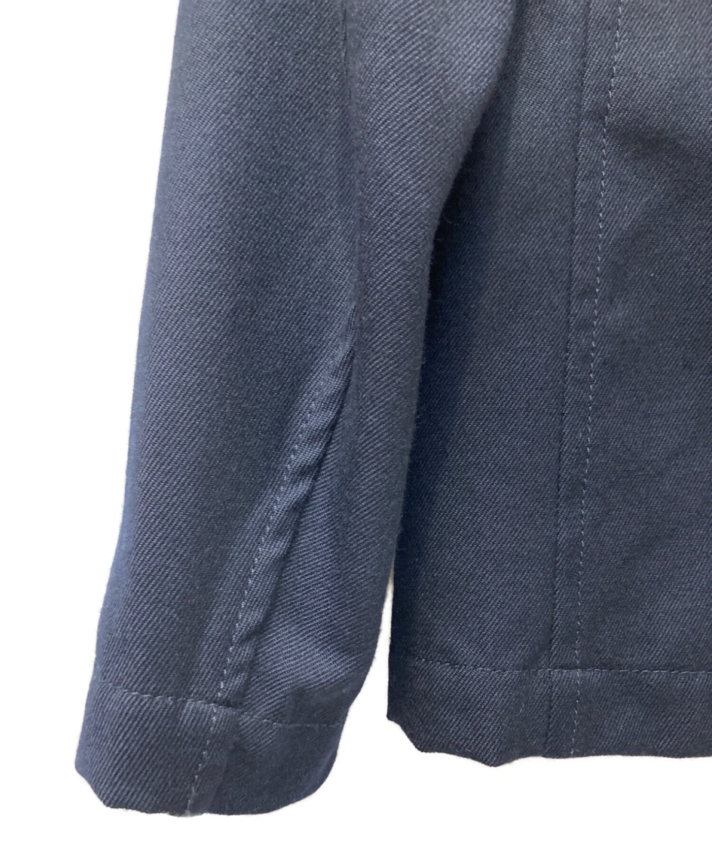 COMME DES GARCONS襯衫產品洗淨的肋羊毛夾克W25166