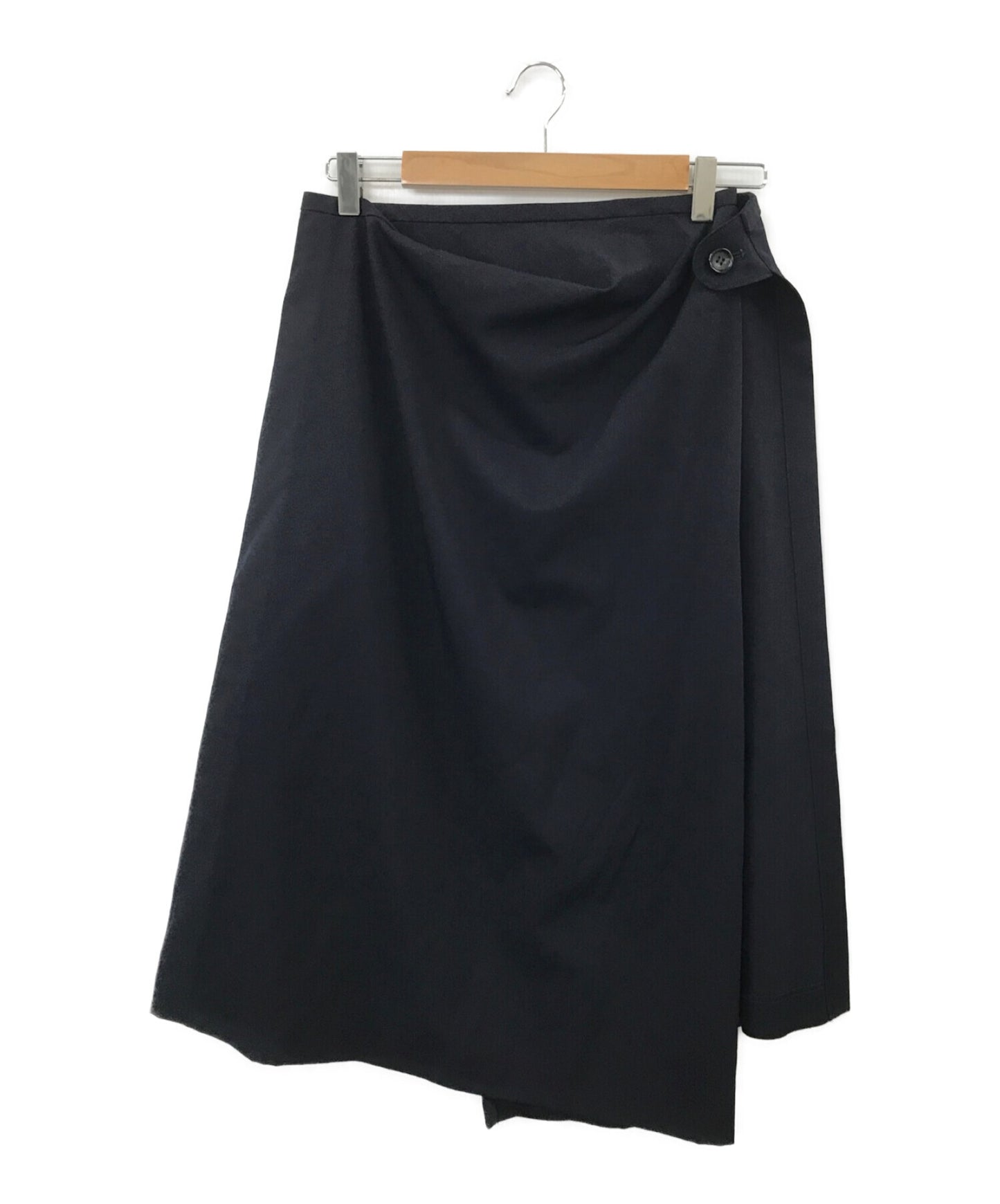 [Pre-owned] COMME des GARCONS COMME des GARCONS Back Pleated Wrap Skirt / Flared Skirt RT-S002/AD2007