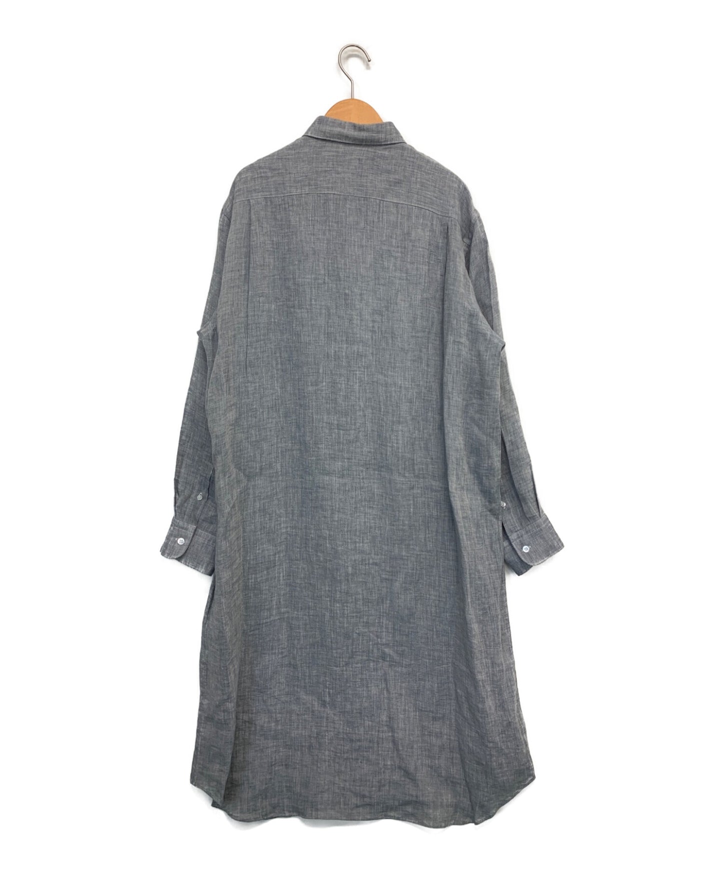 Junya Watanabe Comme Des Garcons Linen 셔츠 드레스 / 일반 칼라 드레스 JG-O047 / AD2020