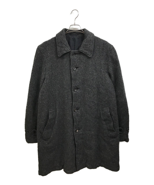 Comme des Garcons homme woolen shrunken stainless coat hl-c008/ad2003