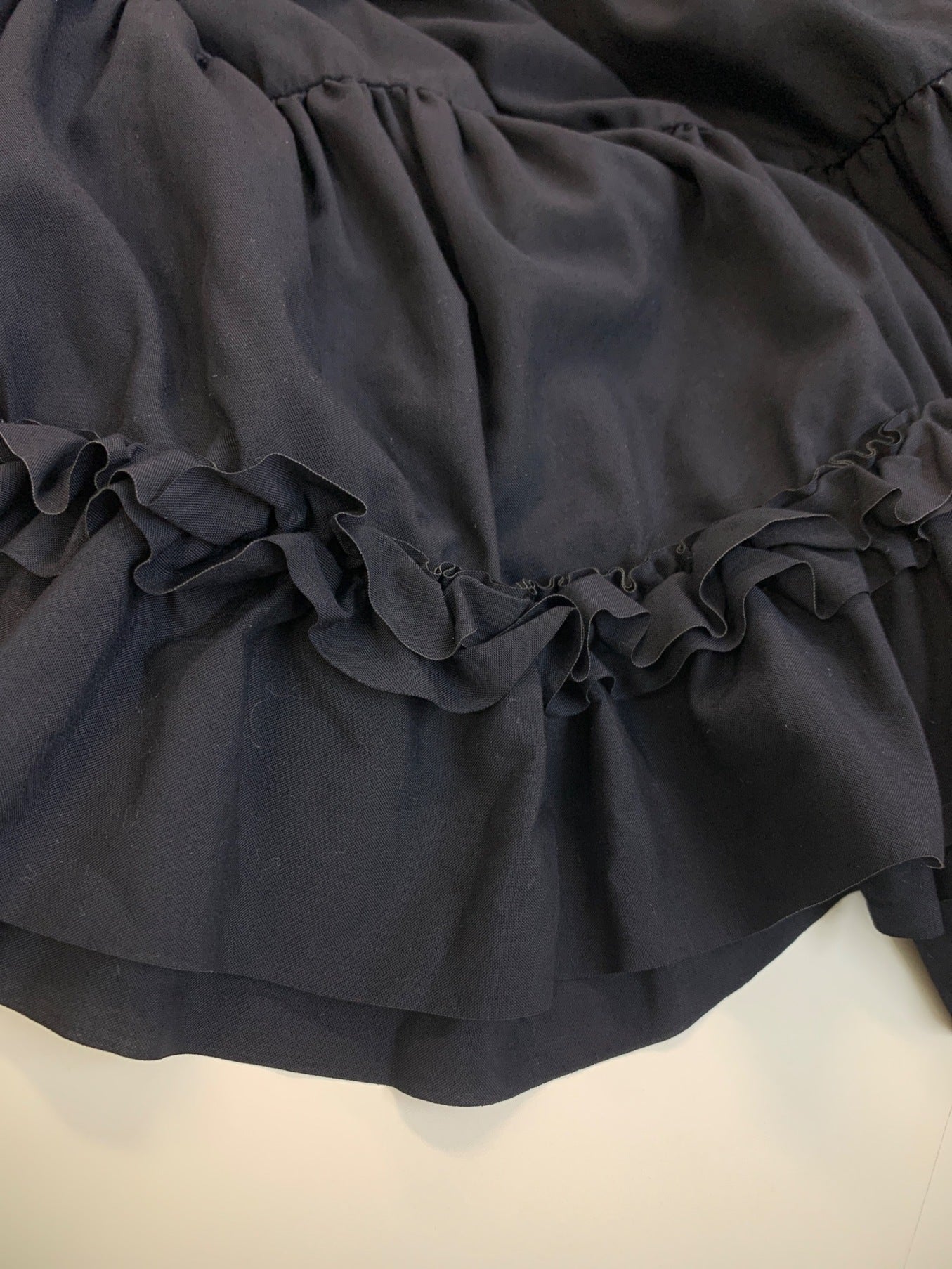 [Pre-owned] COMME des GARCONS GIRL Frilled Tiered Skirt / Long Flared Skirt NE-S014/AD2020