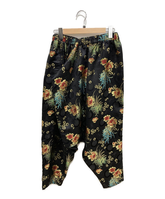JUNYA WATANABE COMME des GARCONS Flower jacquard tie sarouel pants JI-P012/AD2021