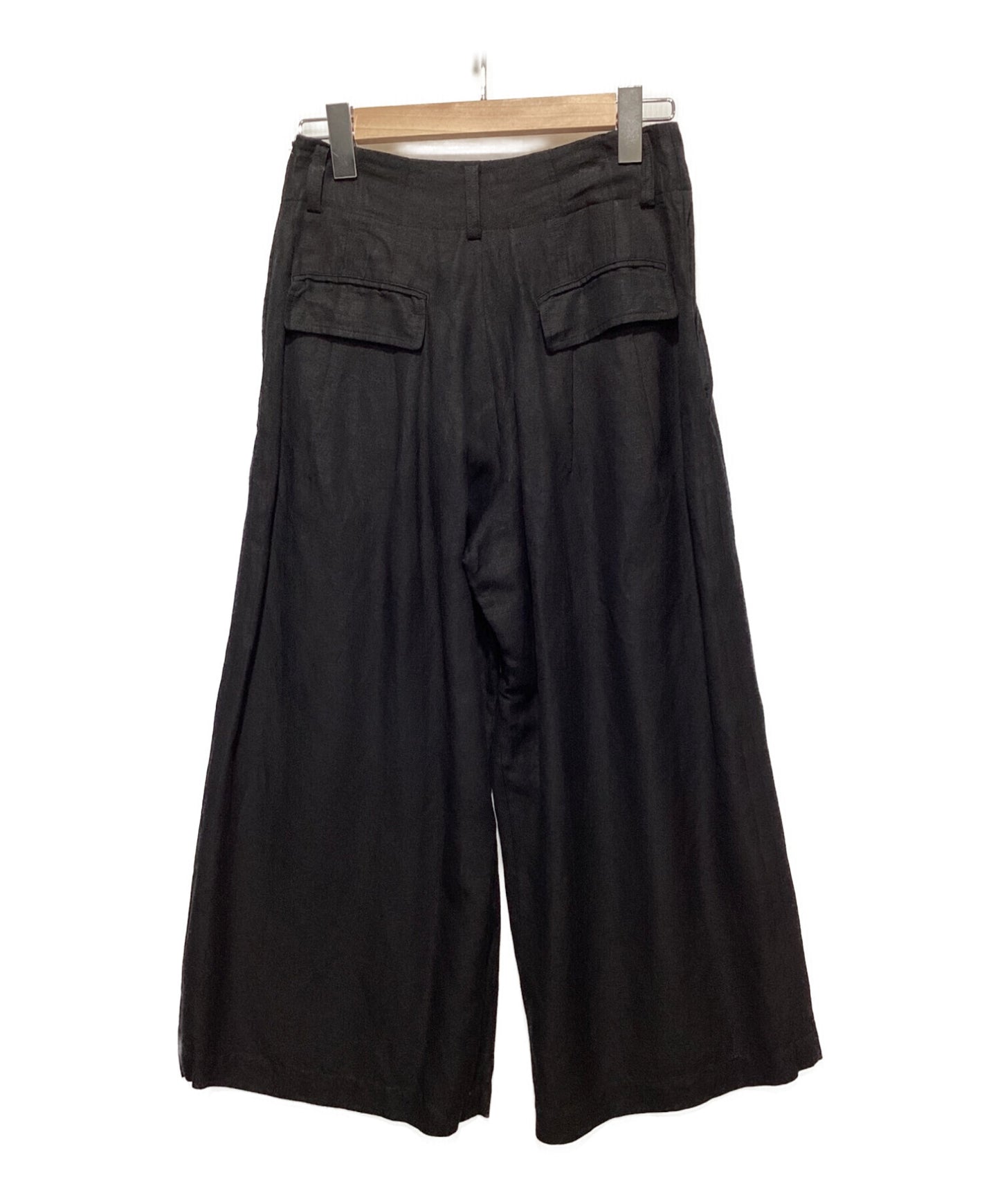 [Pre-owned] Y's Linen blend tuck wide pants