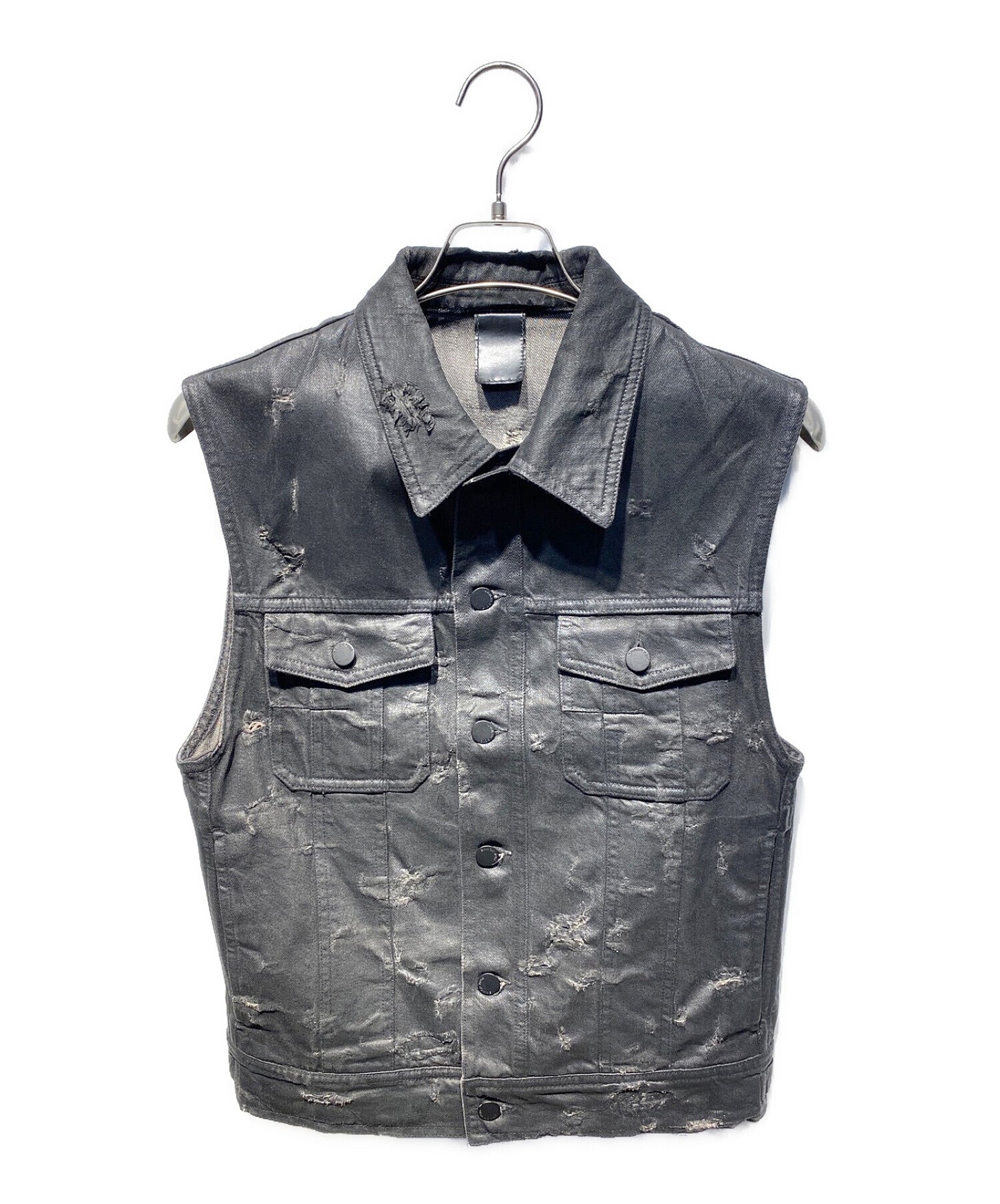 Dior homme 17ss destroy denim jacket 46