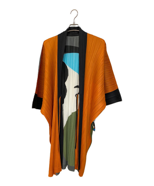 [Pre-owned] ISSEY MIYAKE ×IKKO TANAKA Pleated long coat PP61-EN801