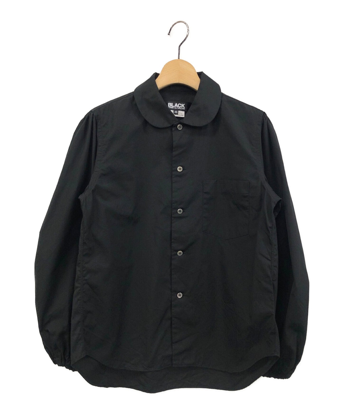 [Pre-owned] BLACK COMME des GARCONS Volume Sleeve Round Collar Shirt / Round Collar Shirt 1K-B017/AD2022