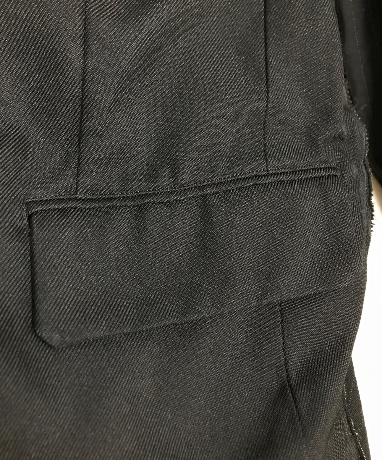[Pre-owned] BLACK COMME des GARCONS Hooded Pinstripe Blazer 1D-J016