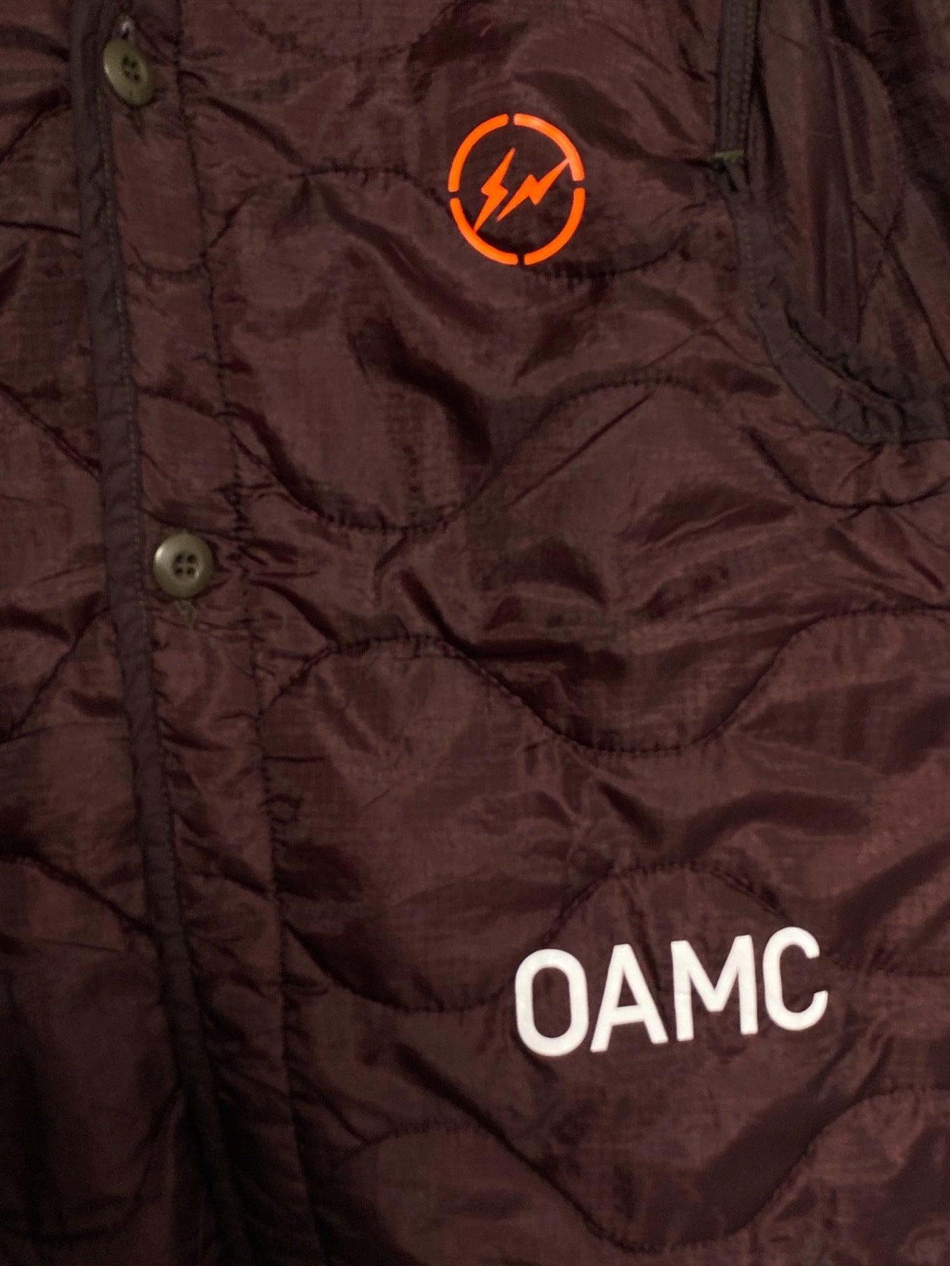OAMC × 조각 디자인 군사 라이너 재킷